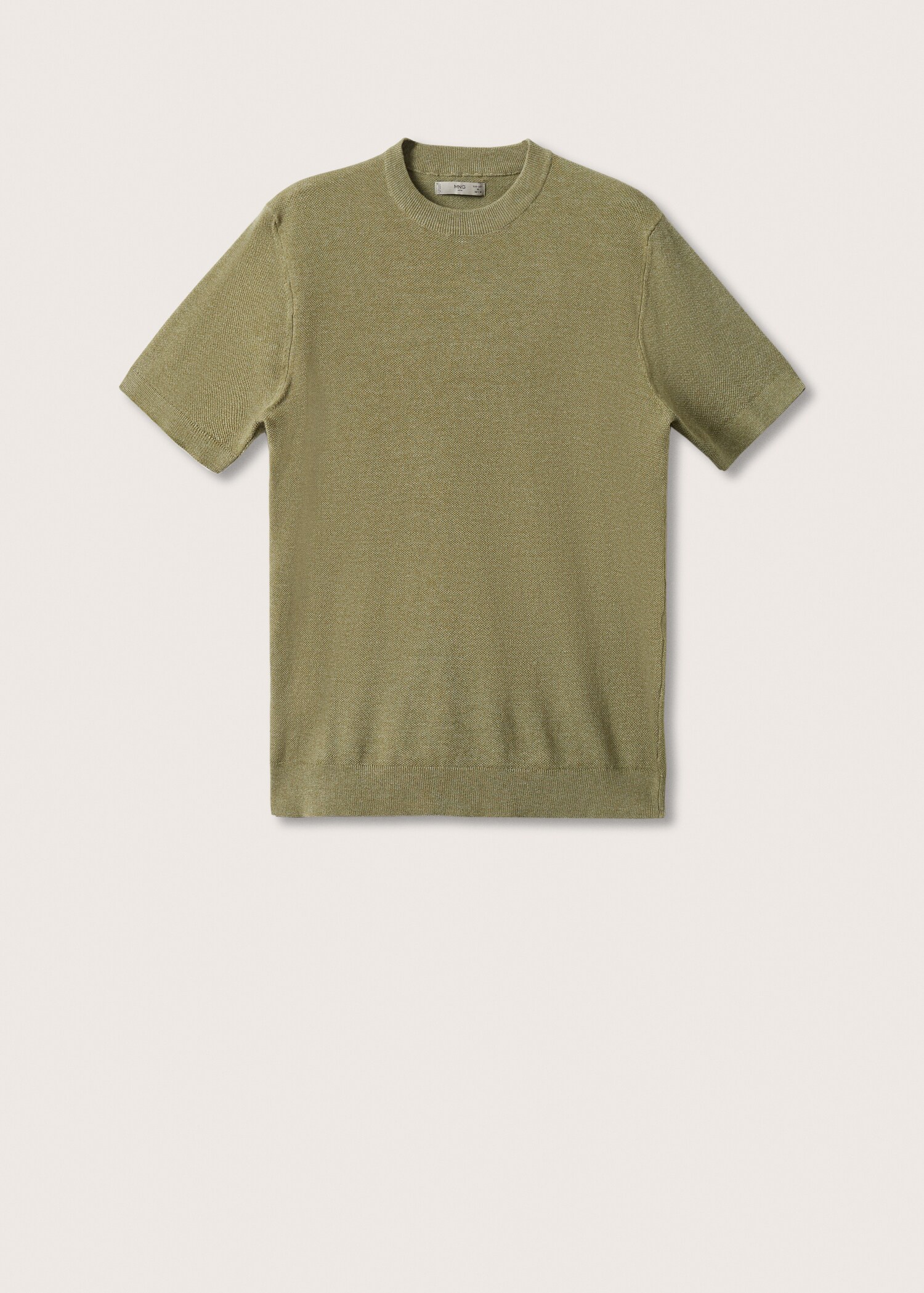 Knit cotton T-shirt - Article without model