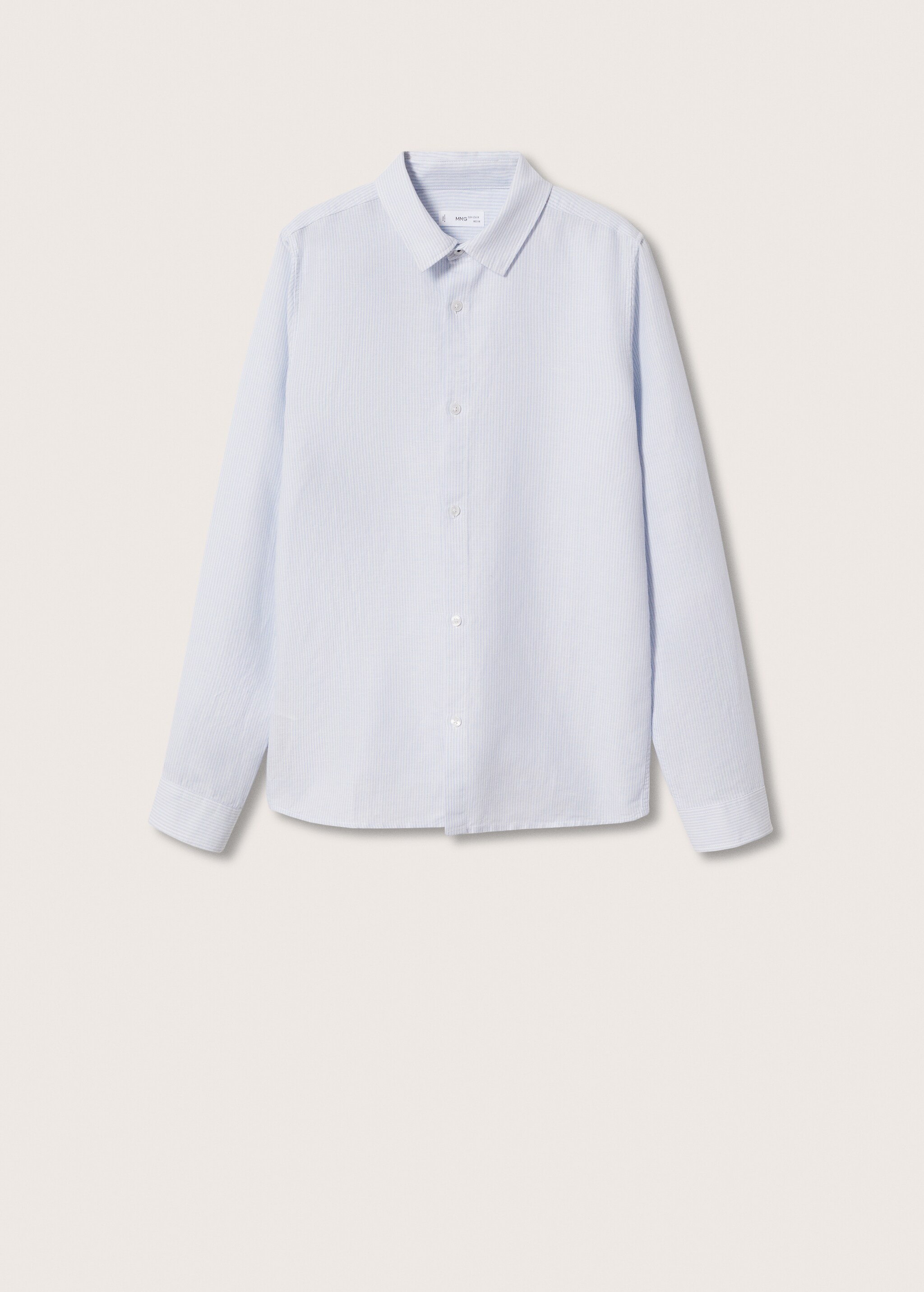 Camisa algodón lino rayas  - Artículo sin modelo
