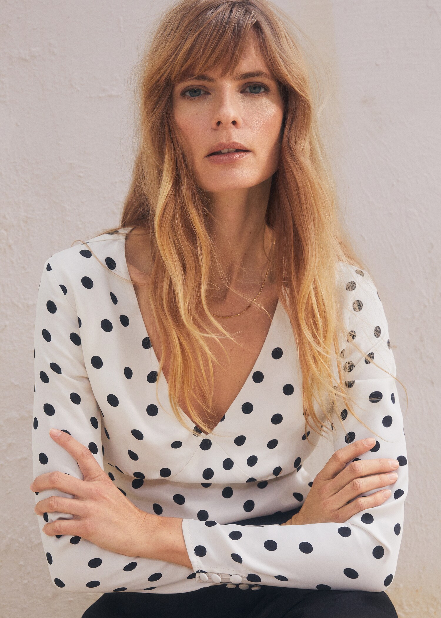 Blusa satinada lunares - Detalle del artículo 6