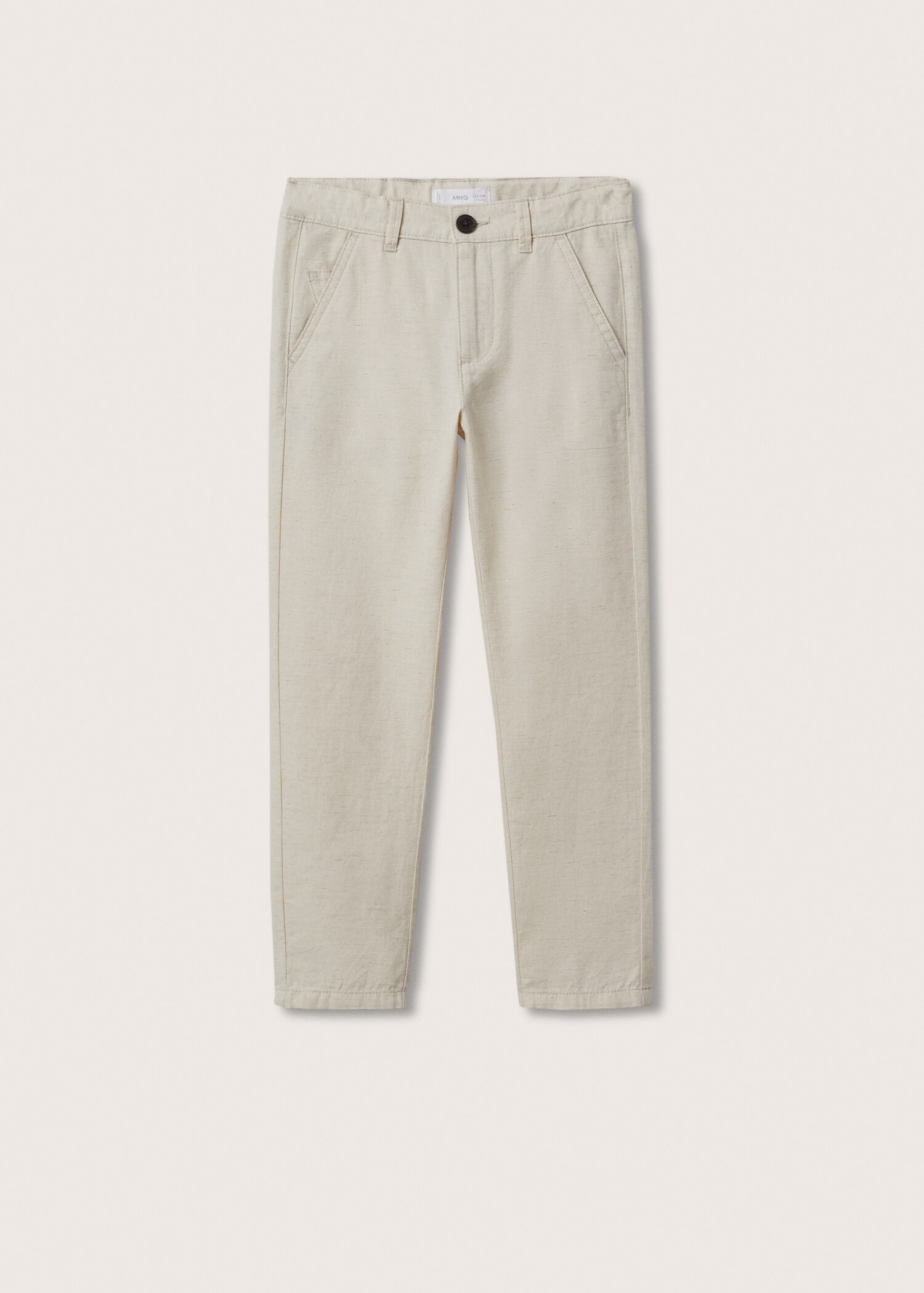 Pantalón slim fit algodón lino - Artículo sin modelo