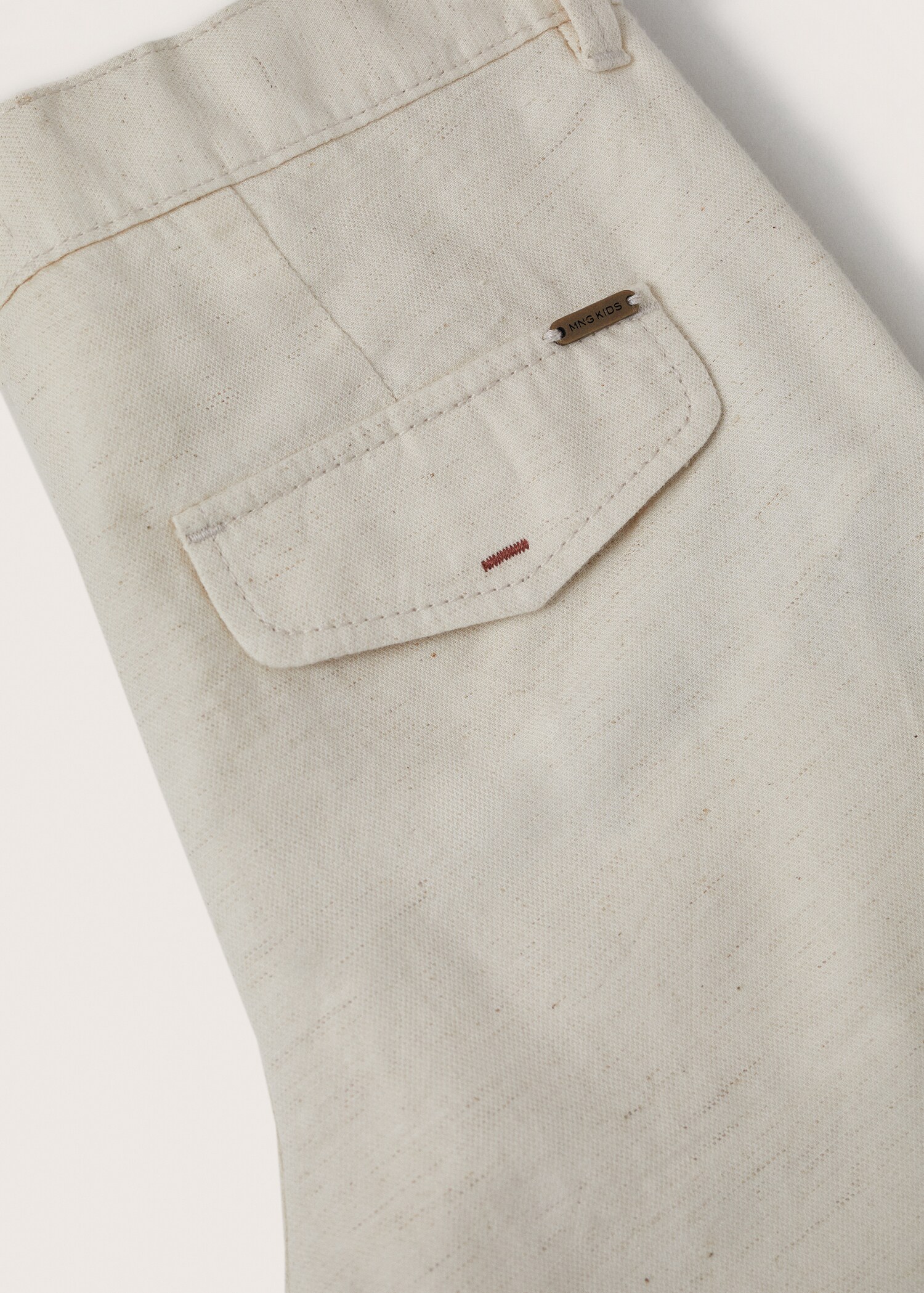 Pantalón slim fit algodón lino - Detalle del artículo 8
