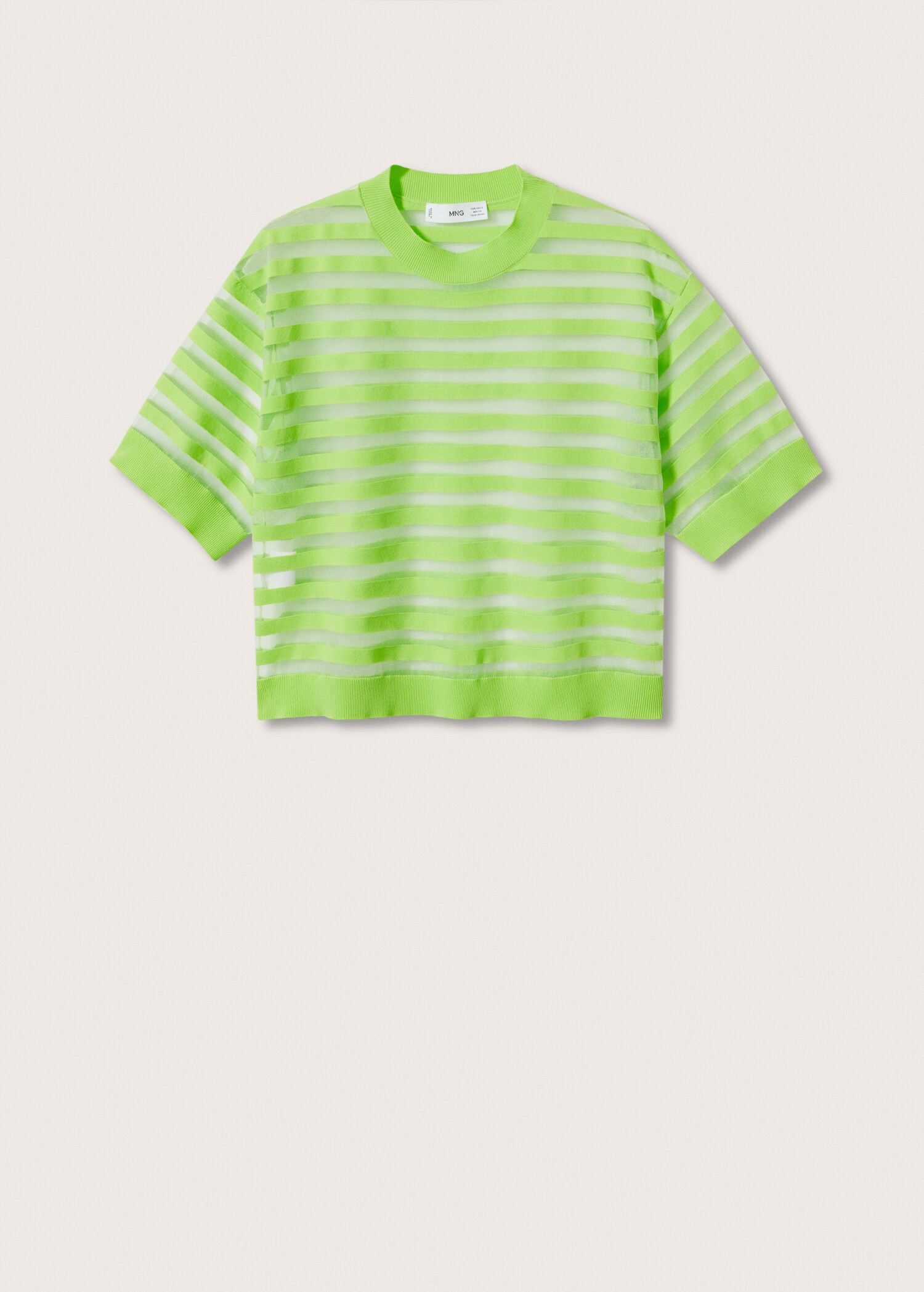 Camiseta paneles semitransparentes - Artículo sin modelo