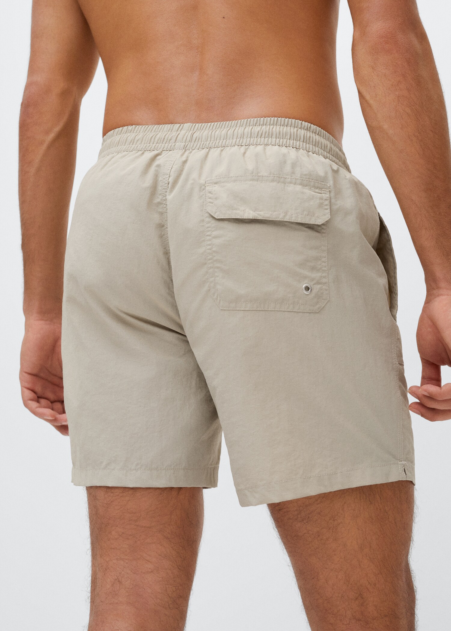 Cord plain swimming trunks - Details of the article 2