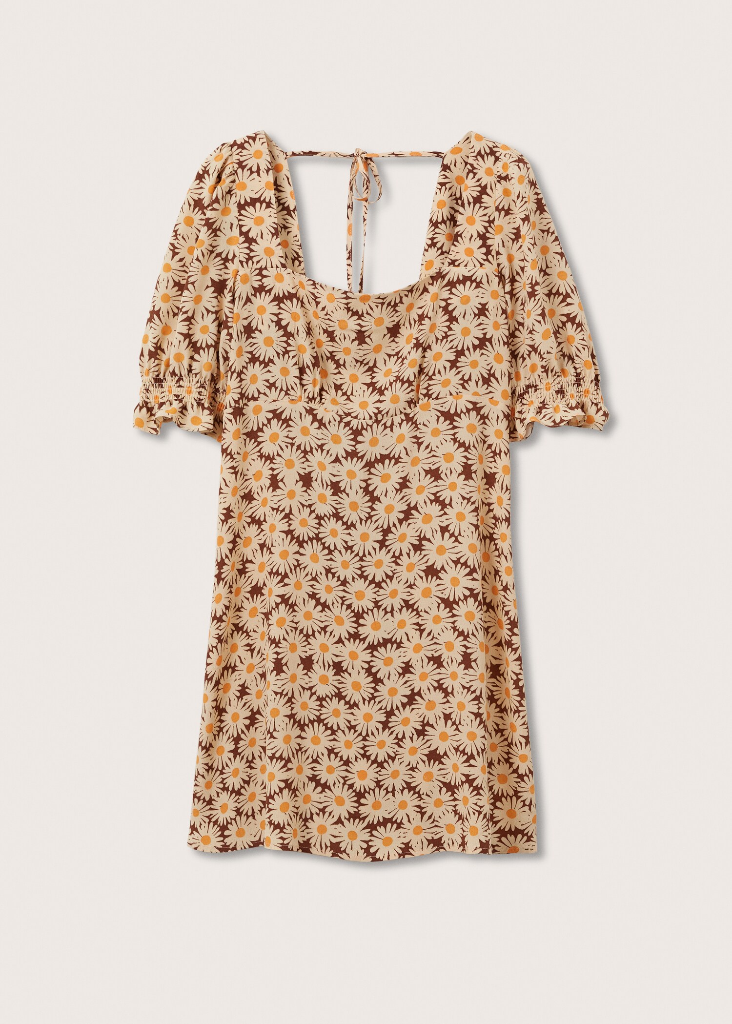 Vestido estampado manga abullonada - Artículo sin modelo
