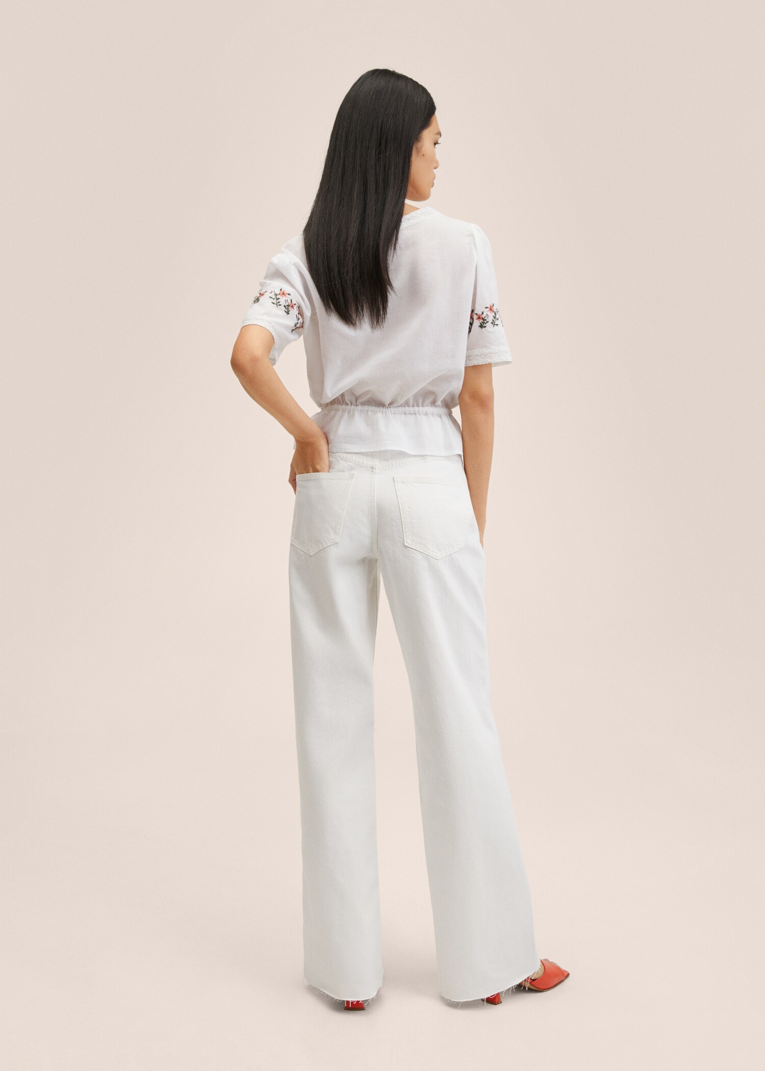 Blusa algodón bordados - Reverso del artículo
