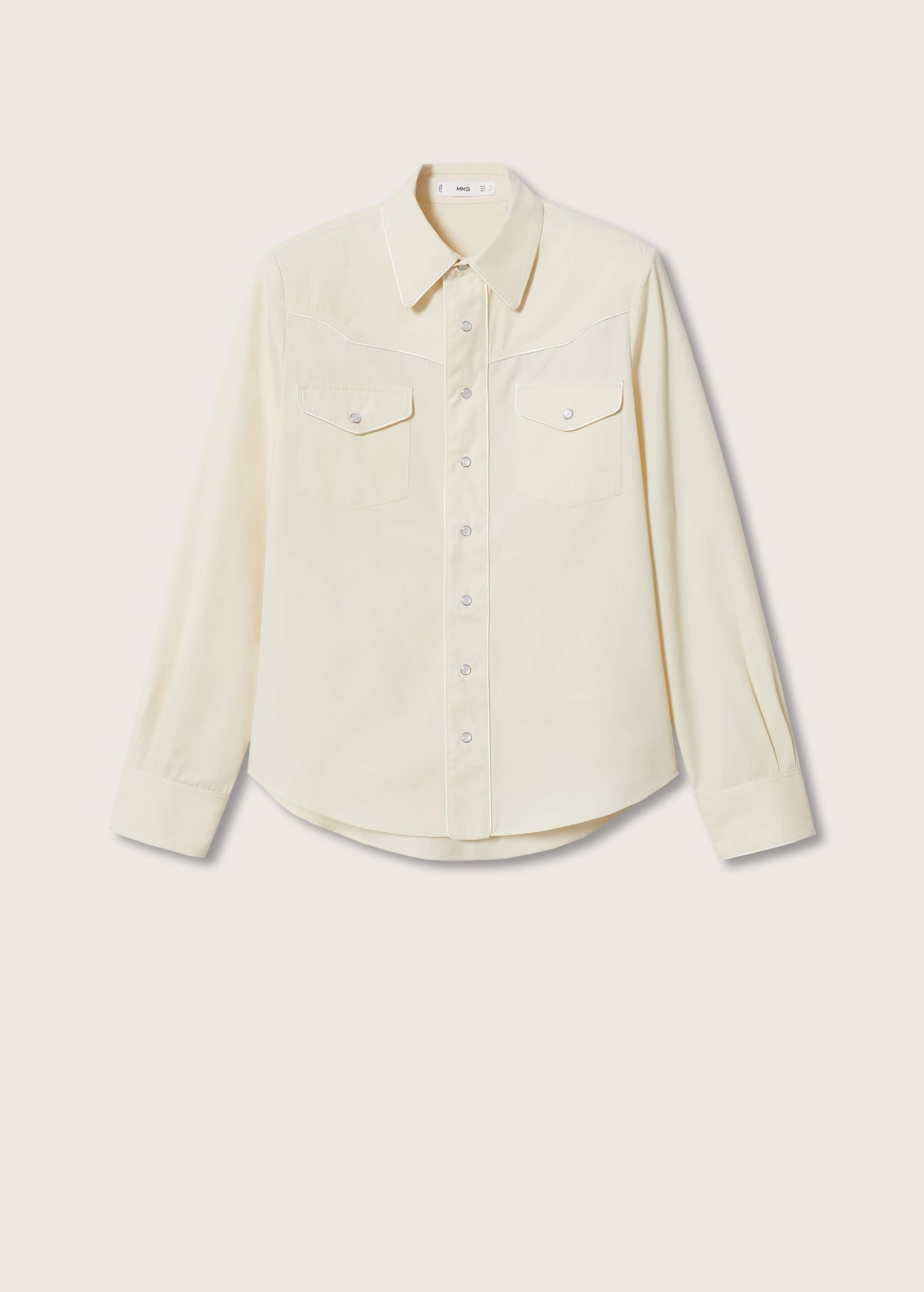 Cotton shirt with shoulder pads  - Article without model
