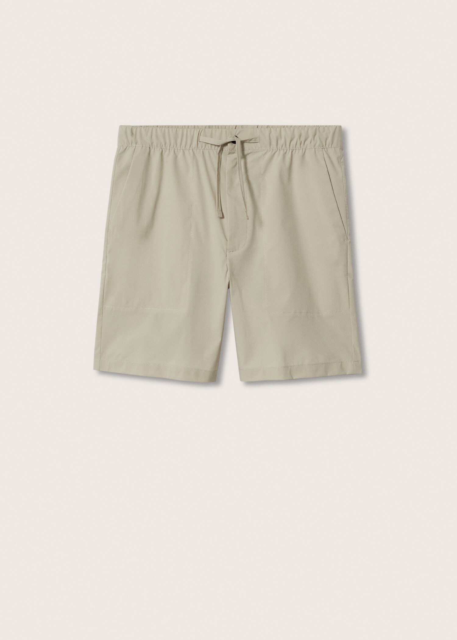 Elastic waist Bermuda shorts - Article without model