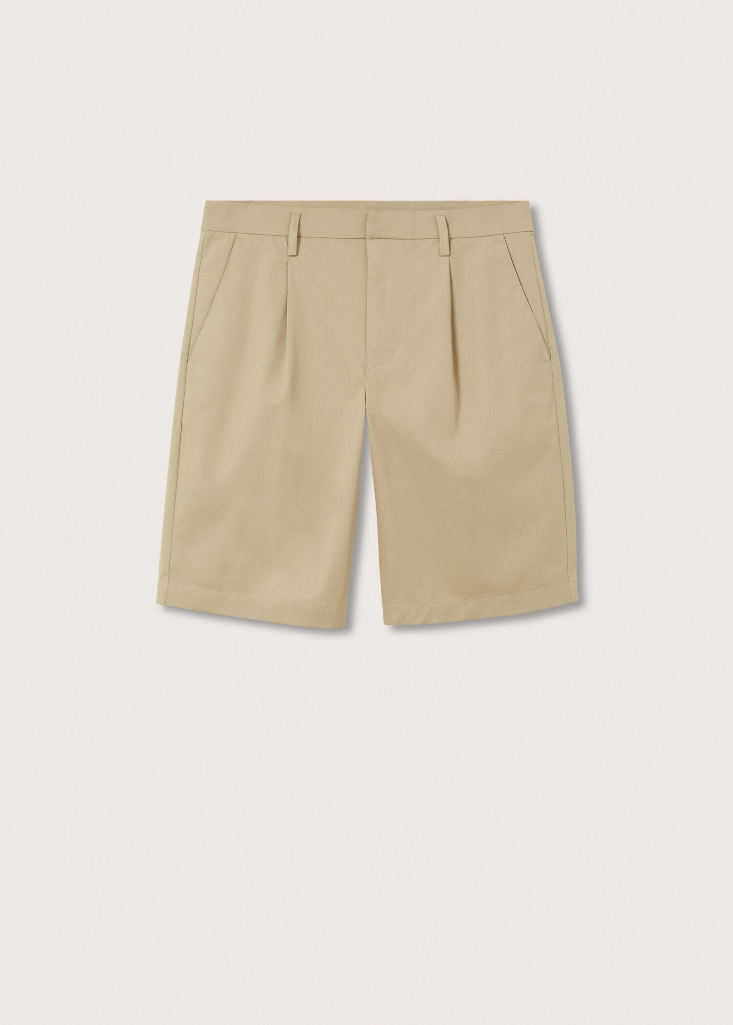 Bermudashorts aus Baumwolle mit Bundfalten - Artikel ohne Model