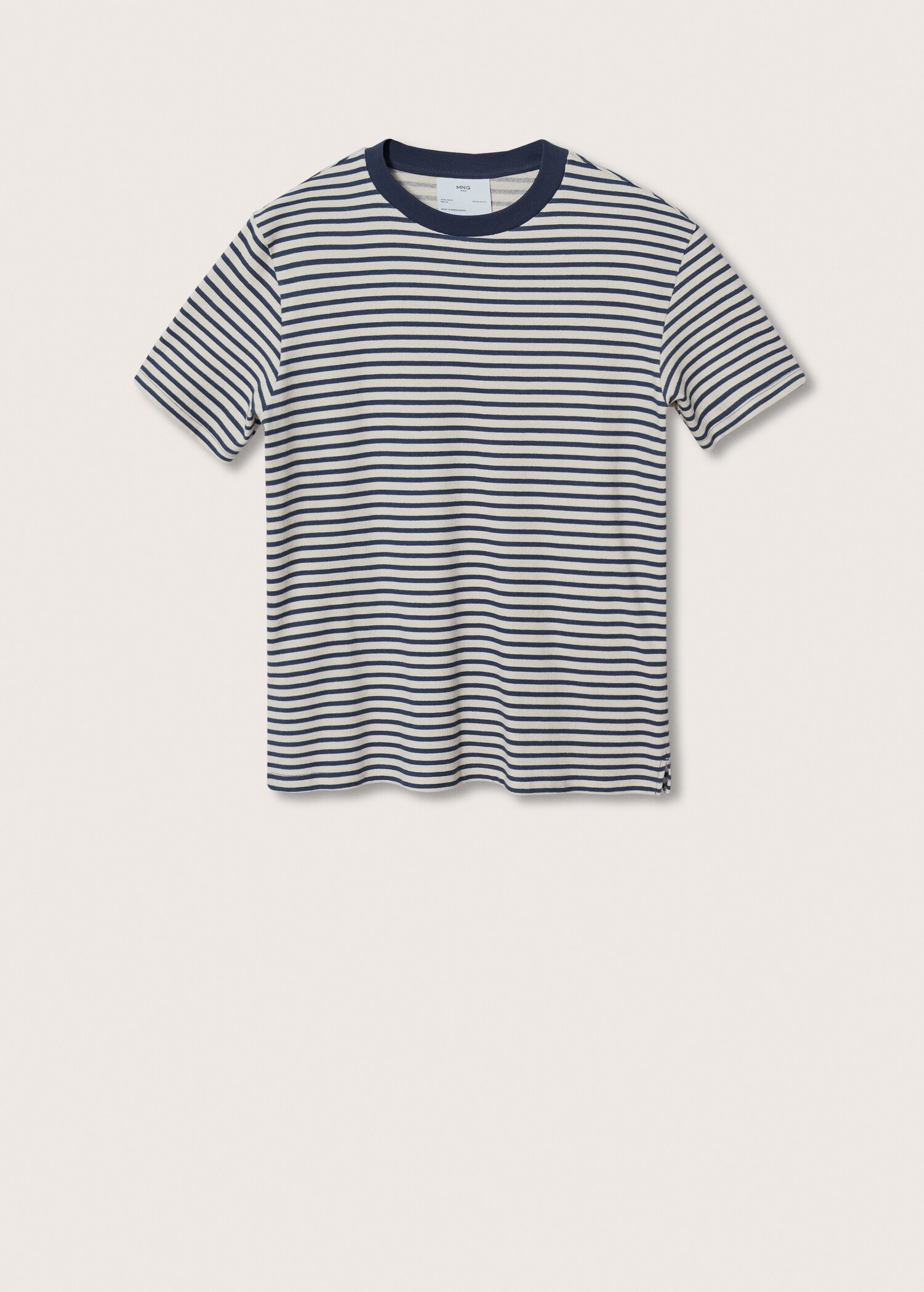 T-shirt rayures tissu éponge  - Article sans modèle