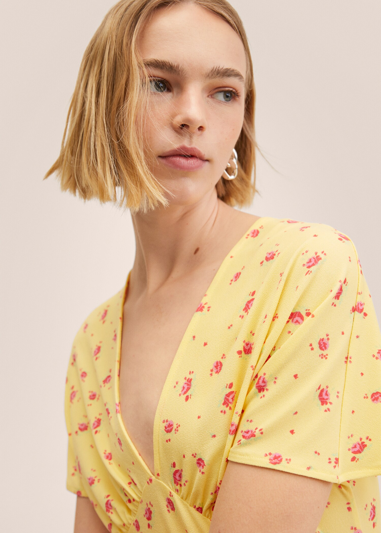 Vestido estampado midi - Detalle del artículo 1