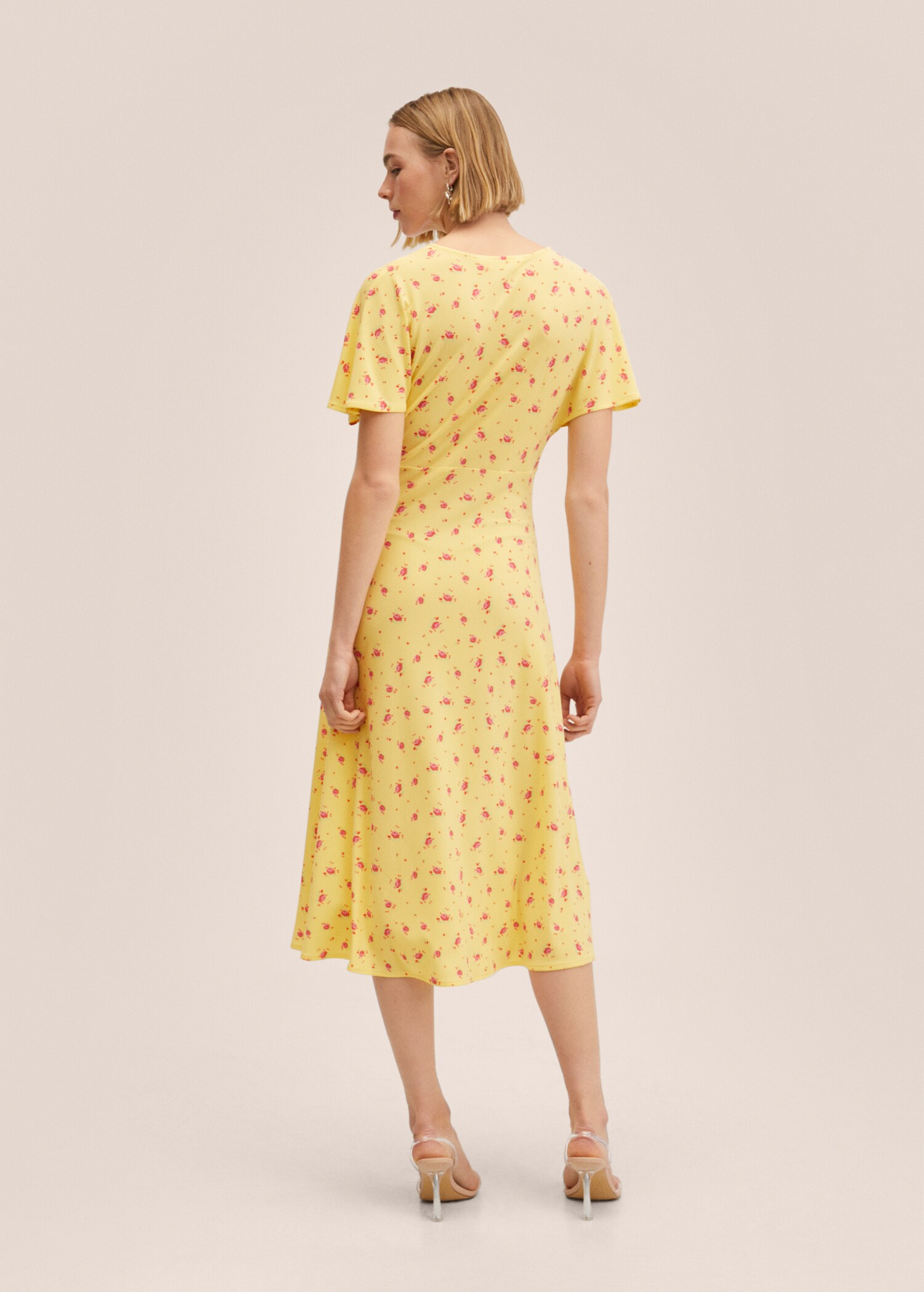 Vestido estampado midi - Reverso del artículo
