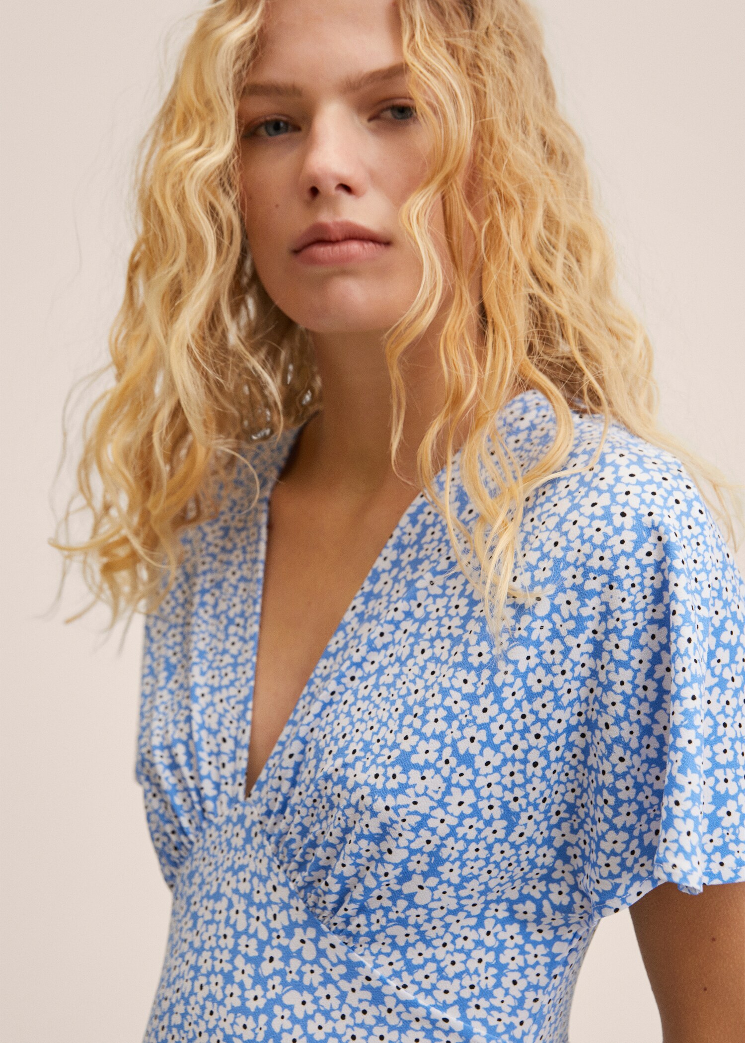 Vestido estampado midi - Detalle del artículo 1