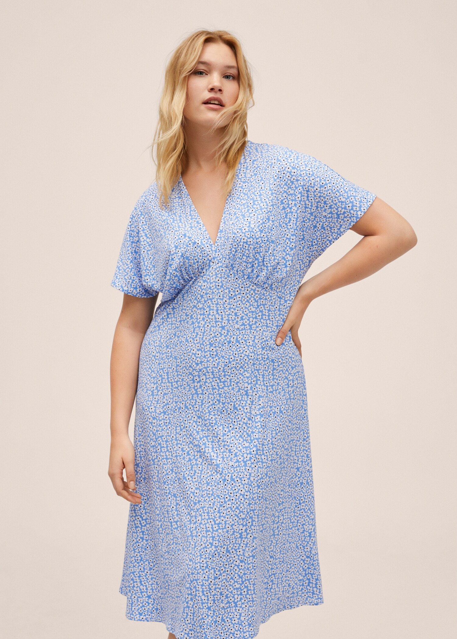 Vestido estampado midi - Detalle del artículo 5