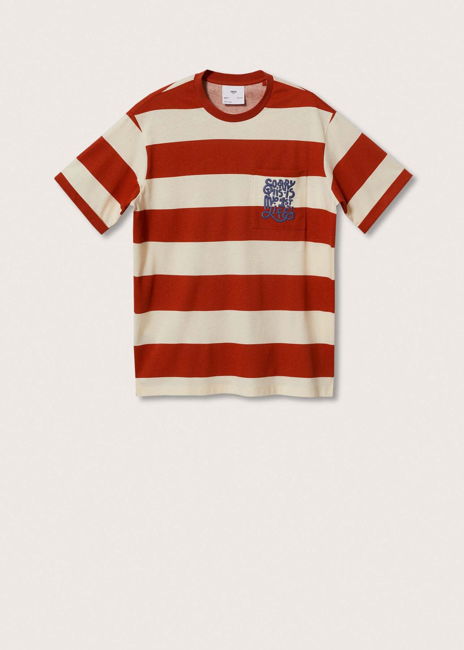 Striped cotton T-shirt - Article without model