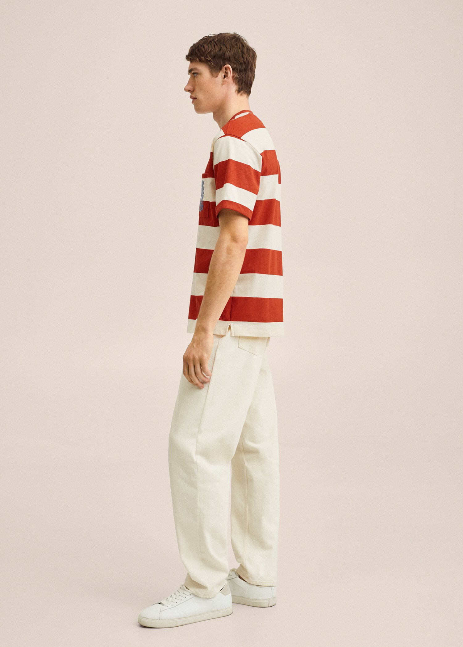 Striped cotton T-shirt - Details of the article 2