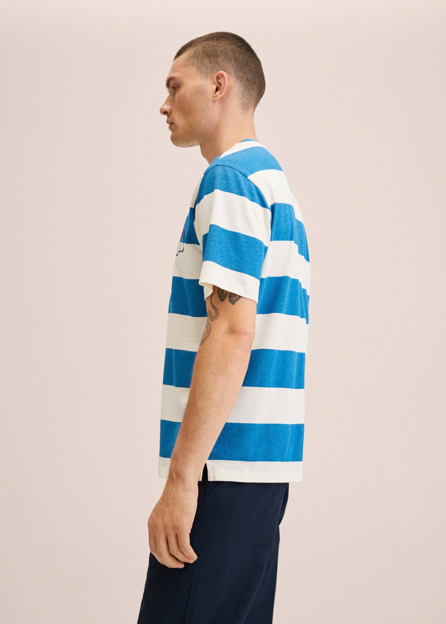 Camiseta rayas estampada - Detalle del artículo 2