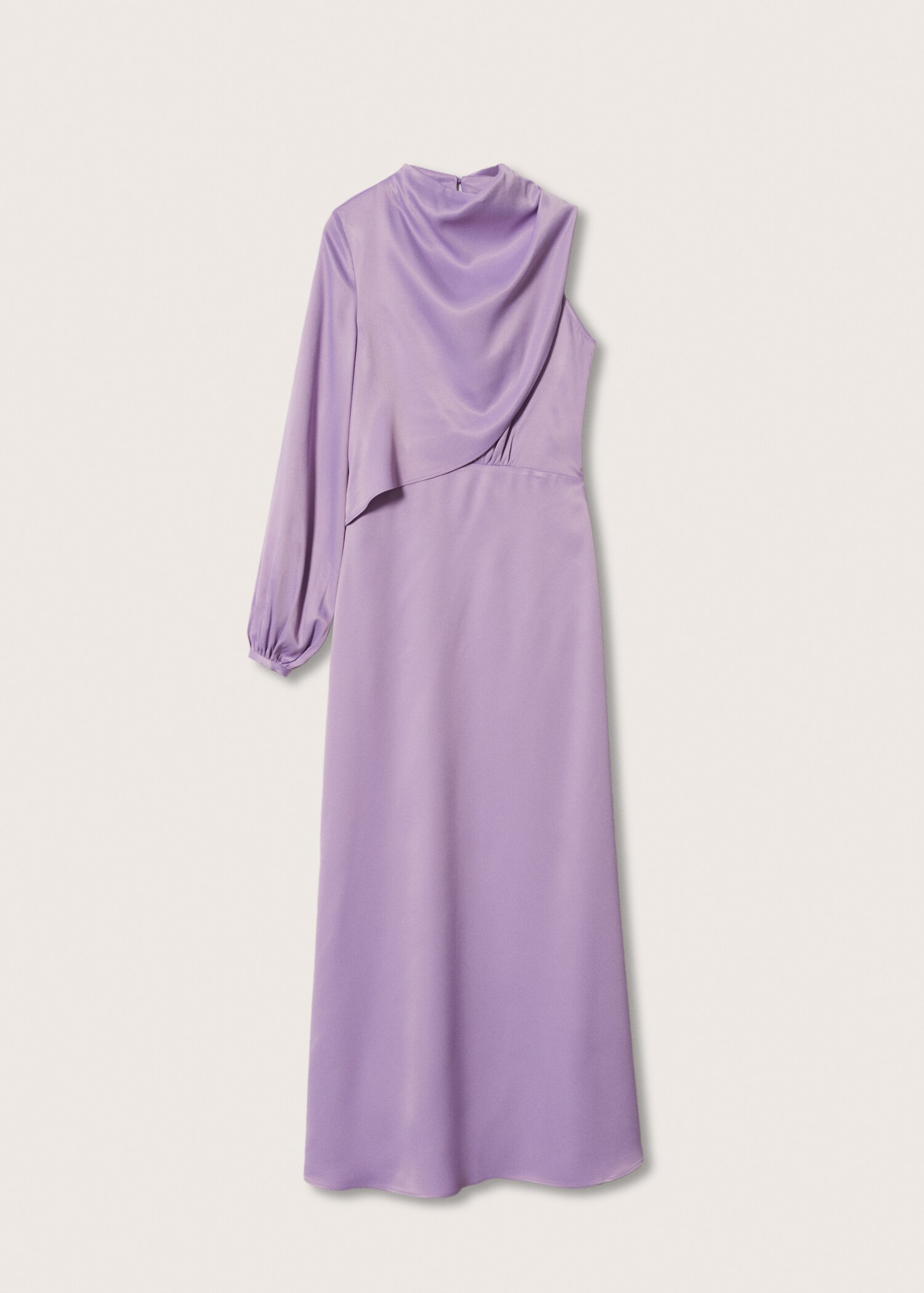Vestido satinado asimétrico - Artículo sin modelo