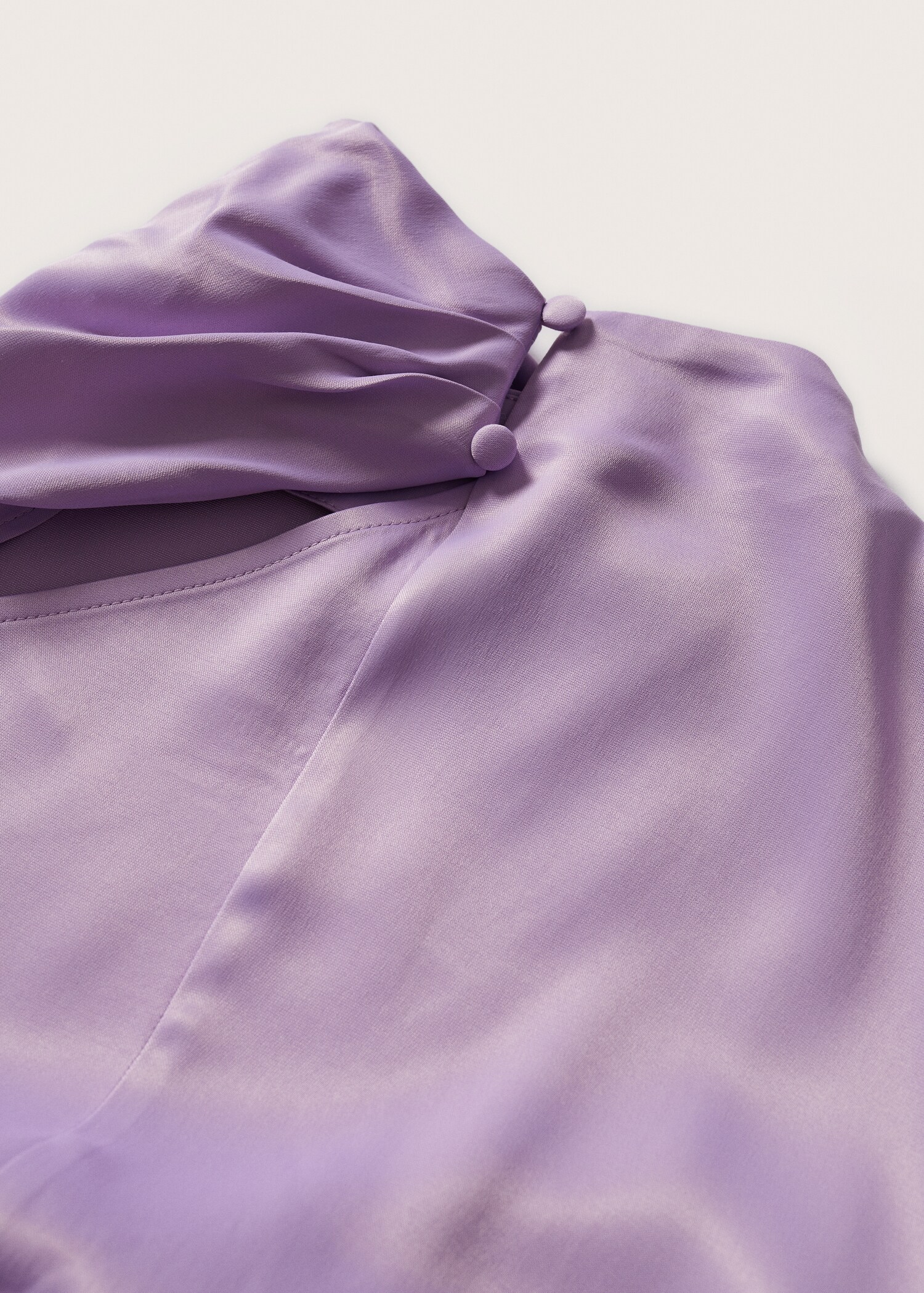 Vestido satinado asimétrico - Detalle del artículo 8