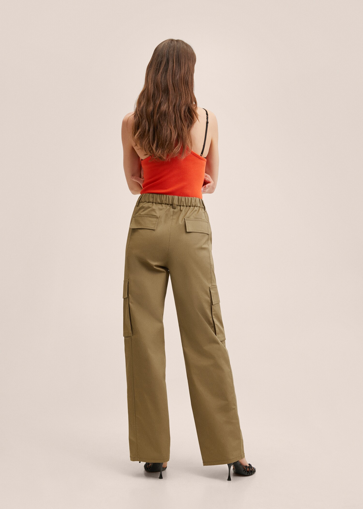 Cotton cargo trousers - Reverse of the article