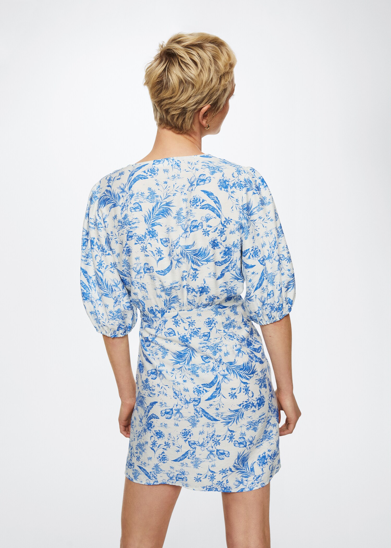 Print wrap dress - Reverse of the article