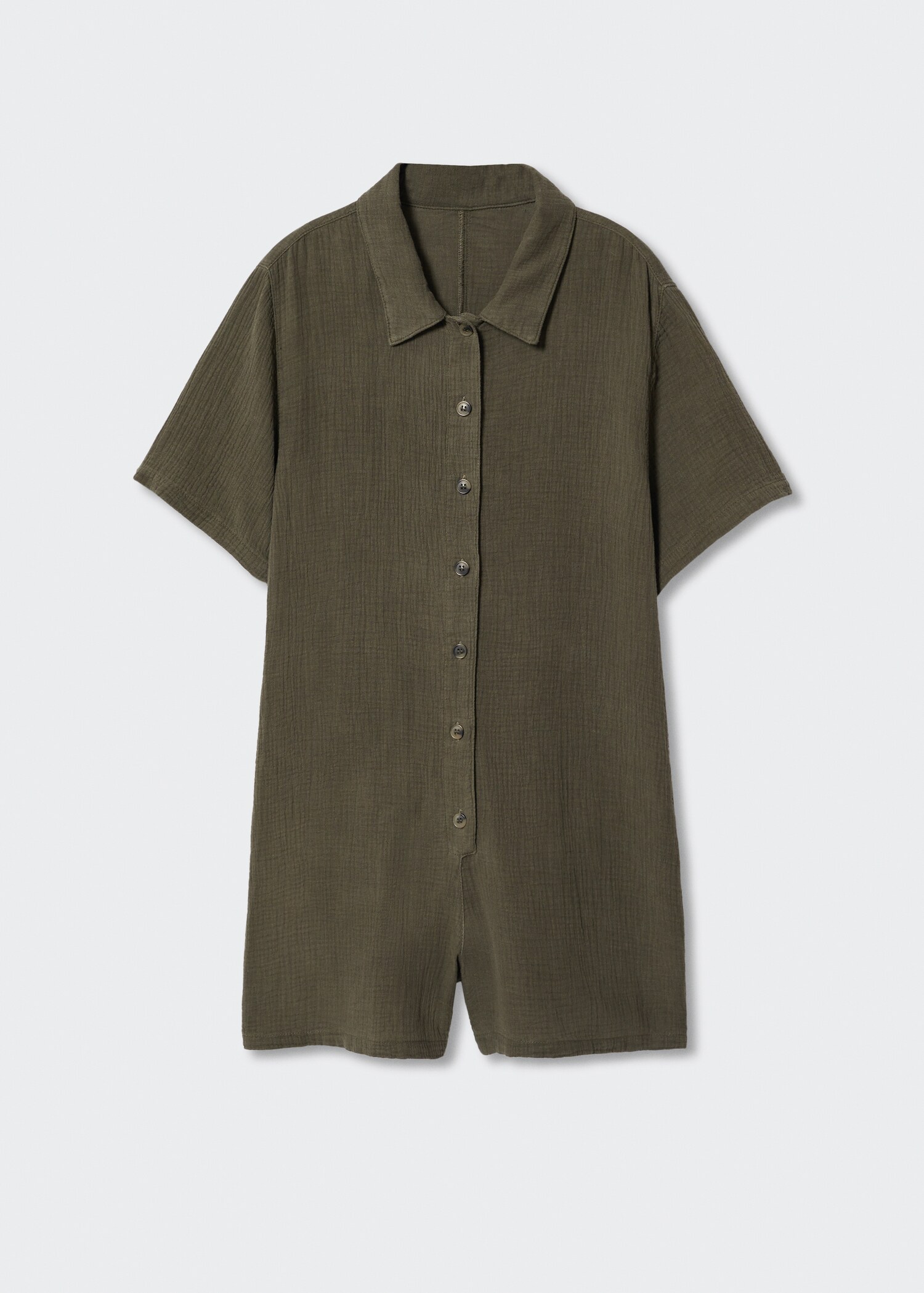 Cotton cheesecloth jumpsuit - Article without model