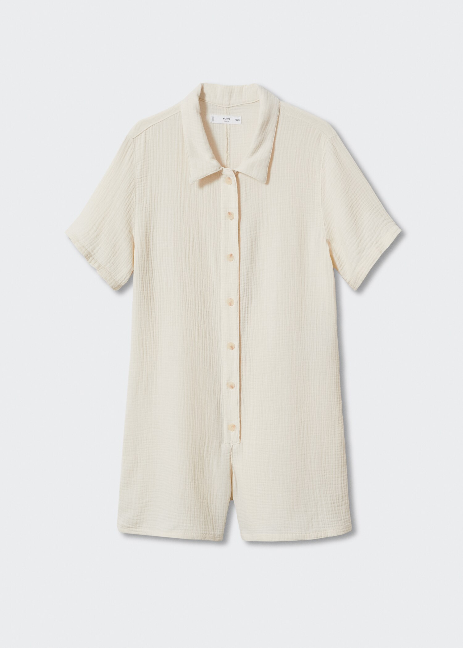 Cotton cheesecloth jumpsuit - Article without model