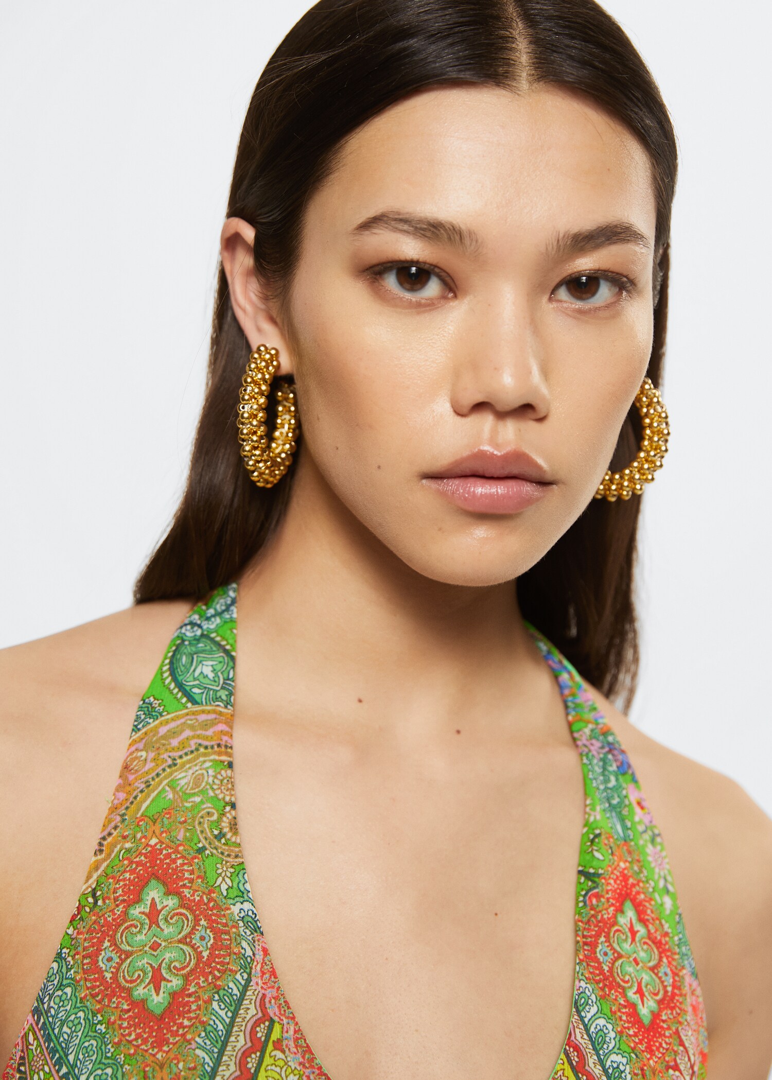 Paisley chiffon dress - Details of the article 1