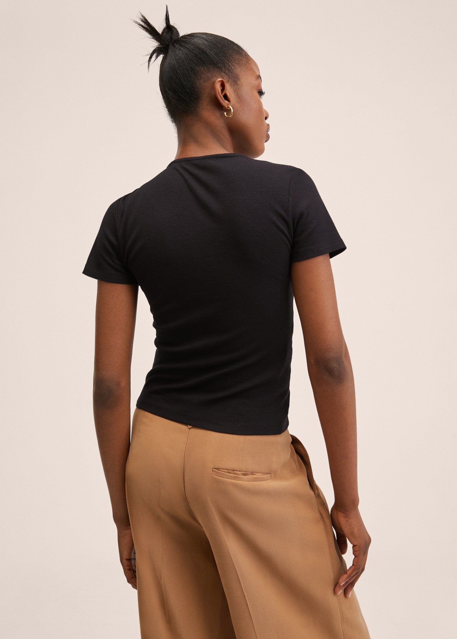 Ruched detail T-shirt - Reverse of the article
