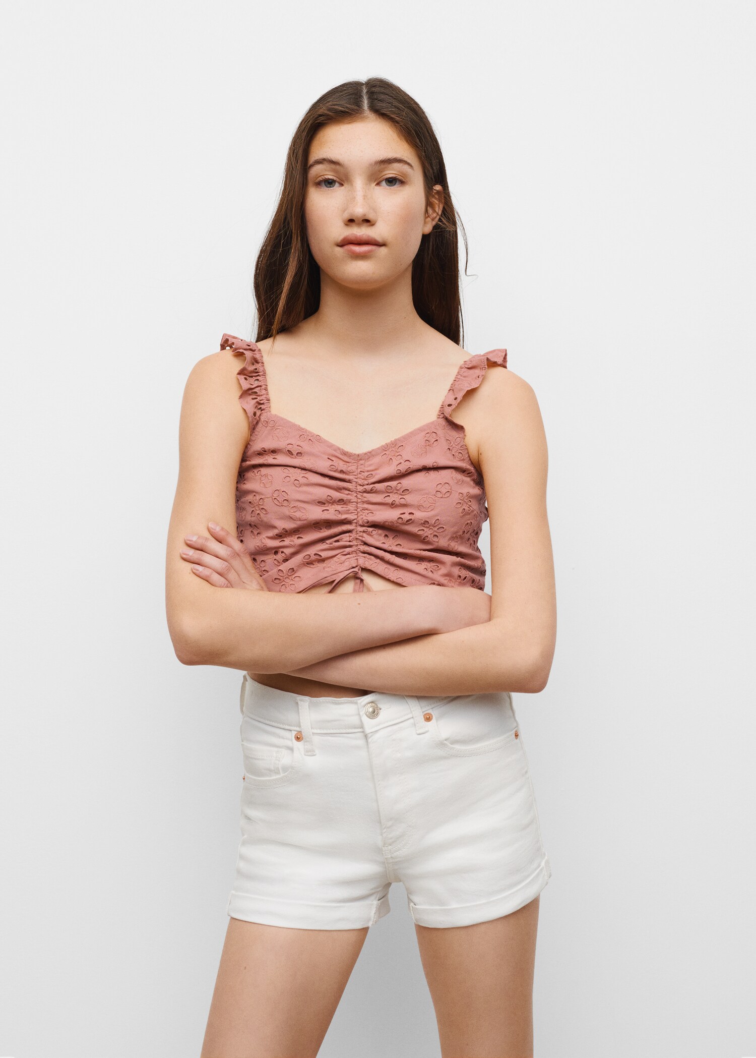 Floral embroidered top - Details of the article 1