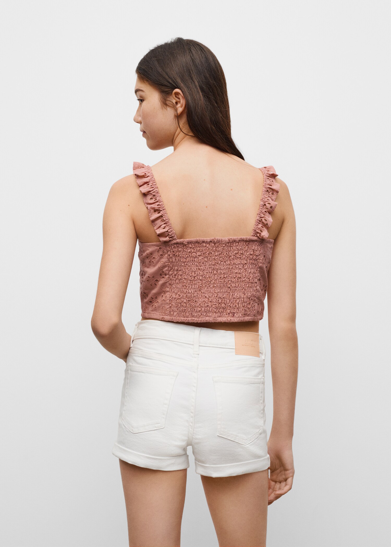Floral embroidered top - Reverse of the article
