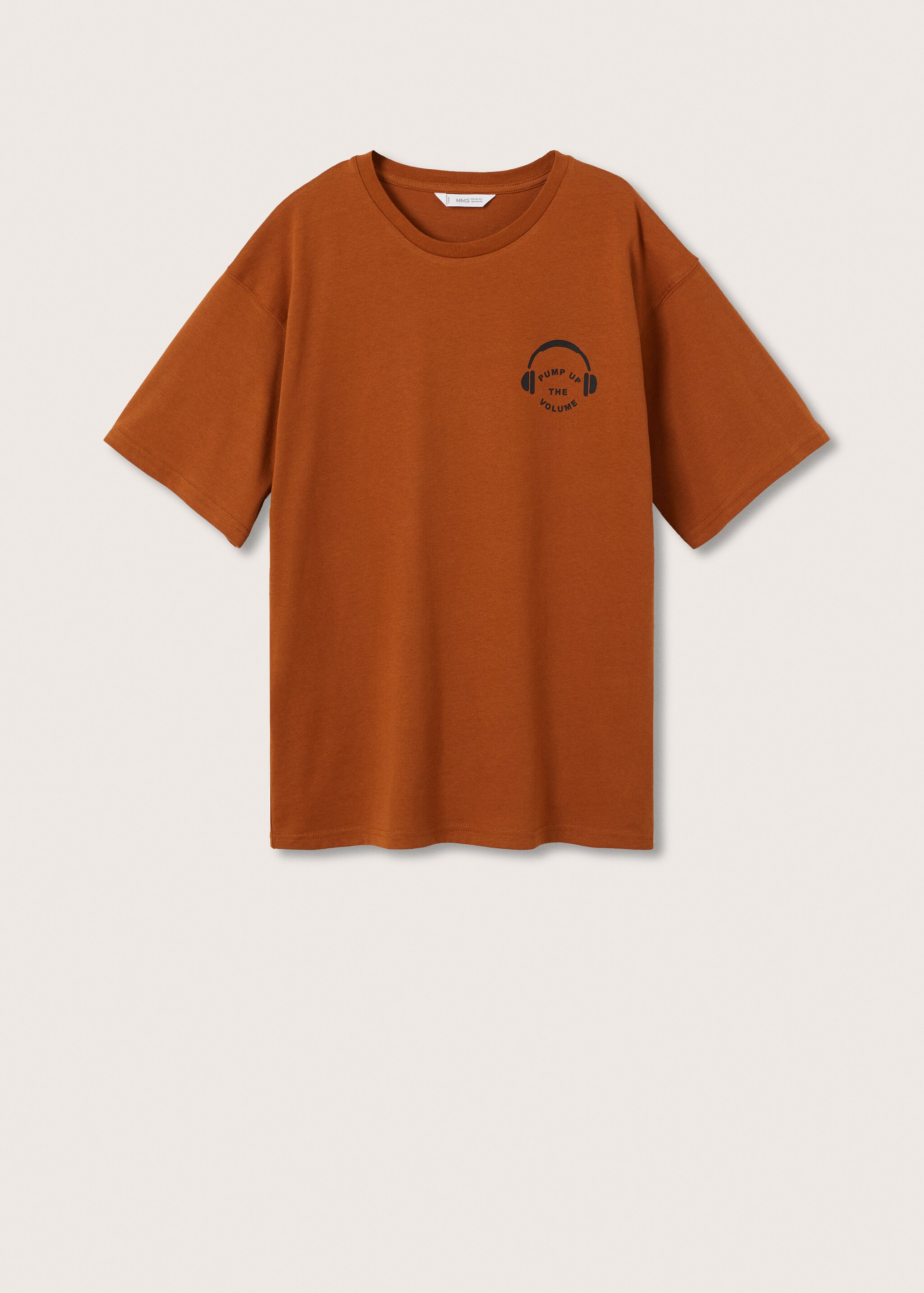 Baumwoll-T-Shirt mit Schriftzug - Artikel ohne Model