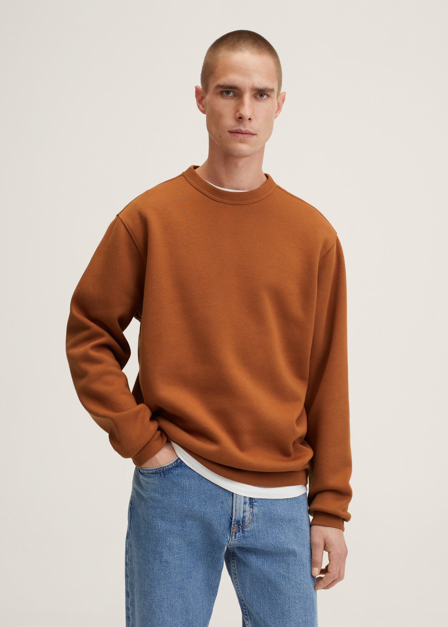 Plush cotton sweatshirt - Medium plane