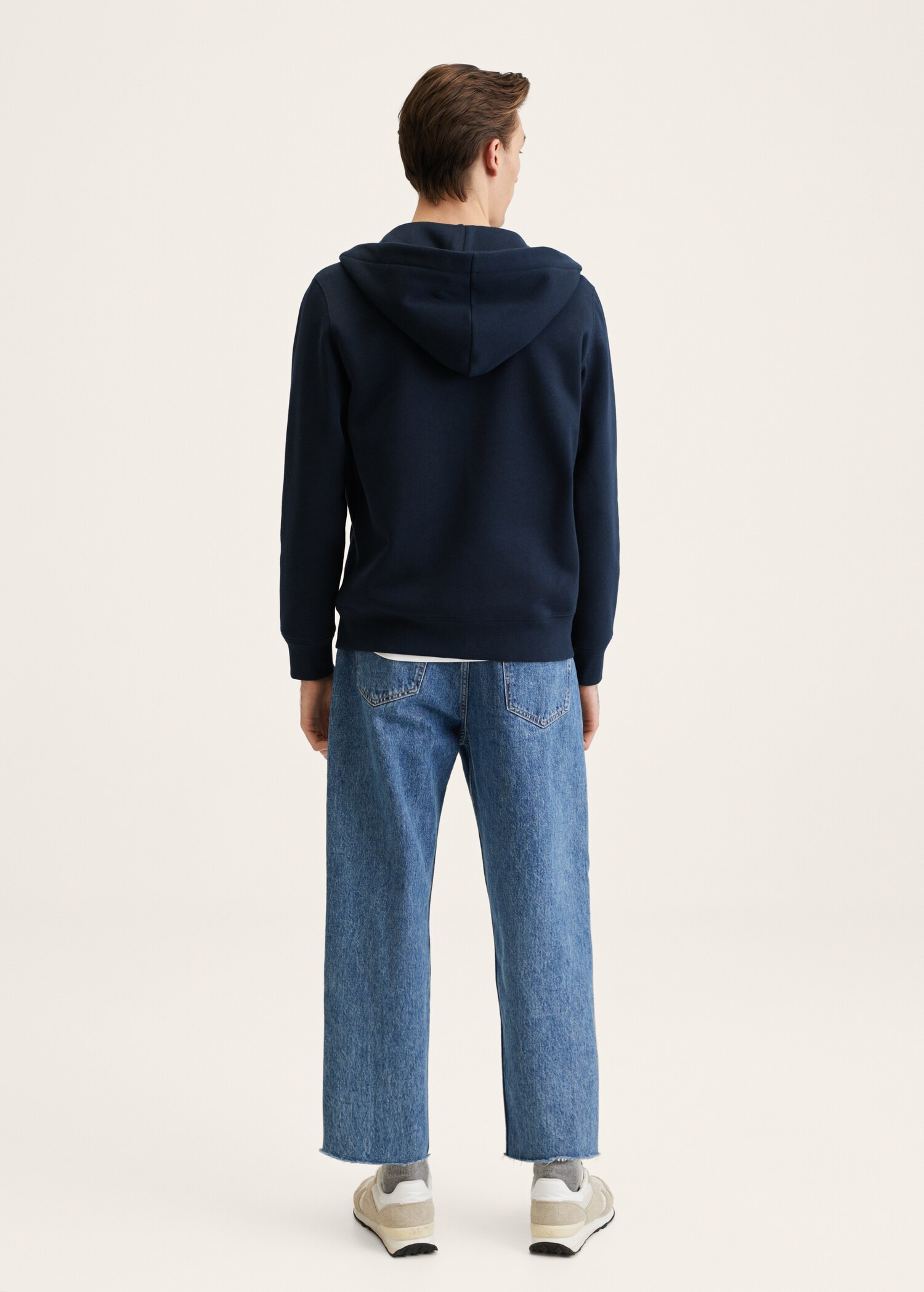 Sudadera algodón cremallera - Reverso del artículo