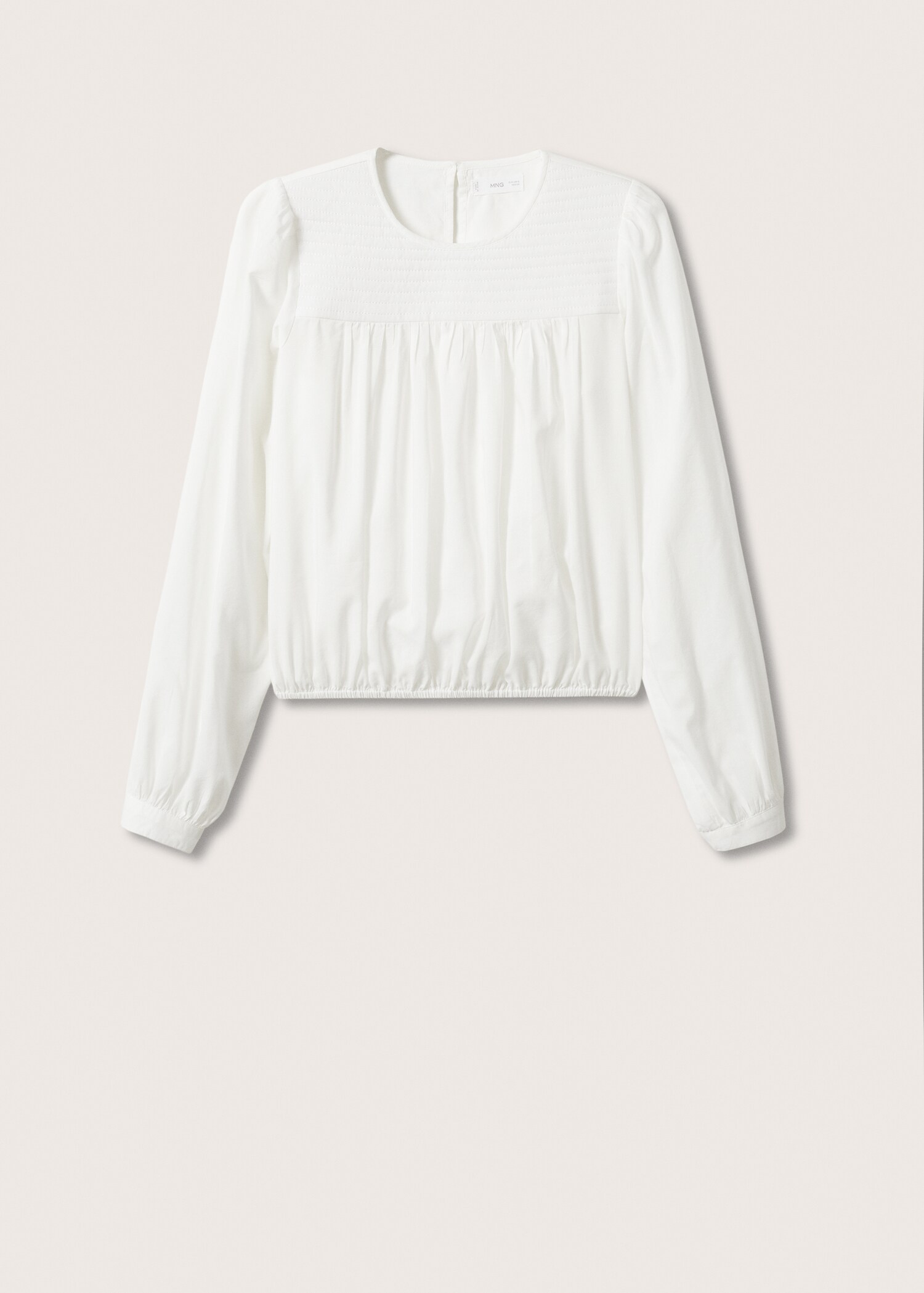 Blusa fluida manga abullonada - Artículo sin modelo