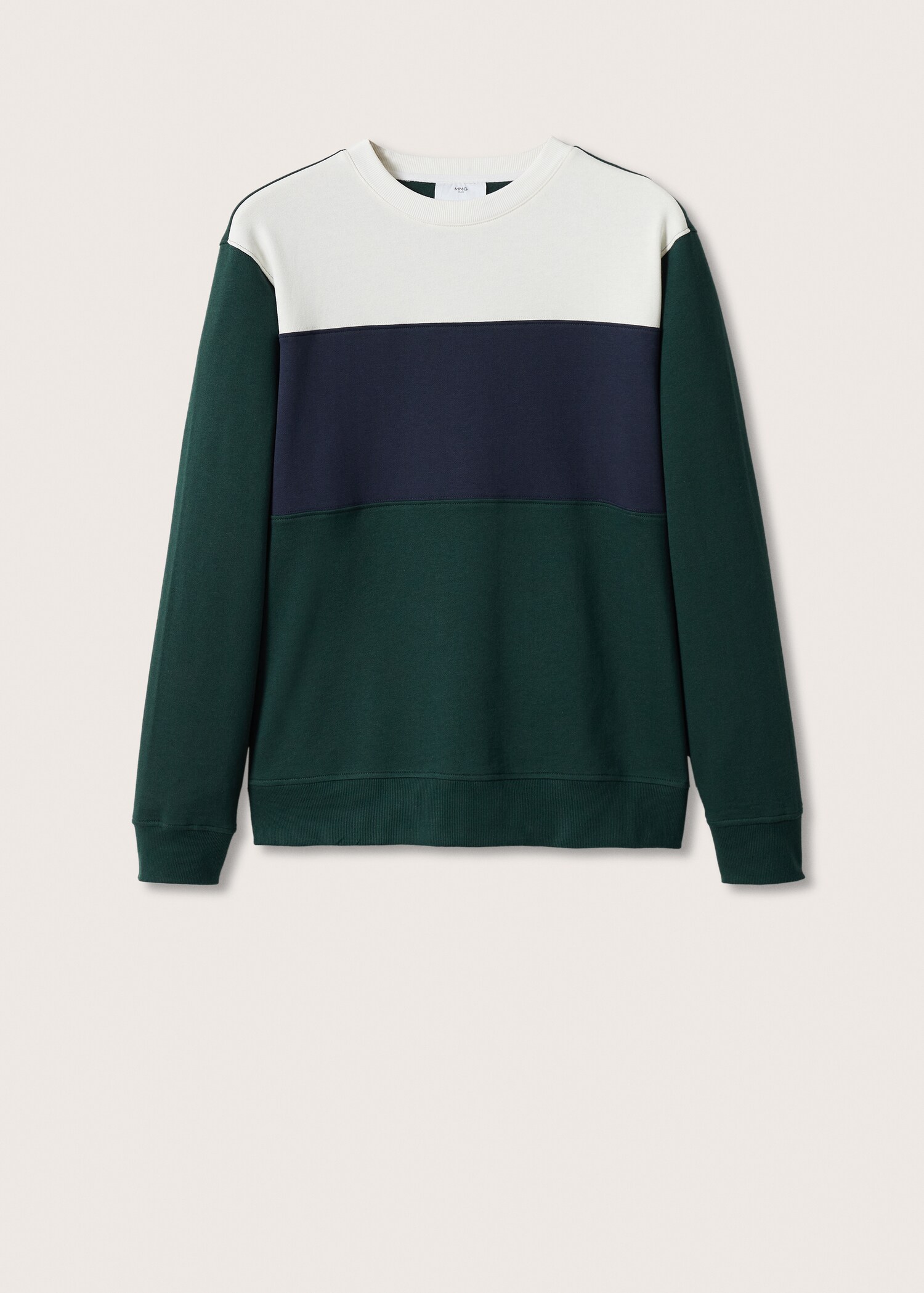 Sudadera felpa color block - Artículo sin modelo