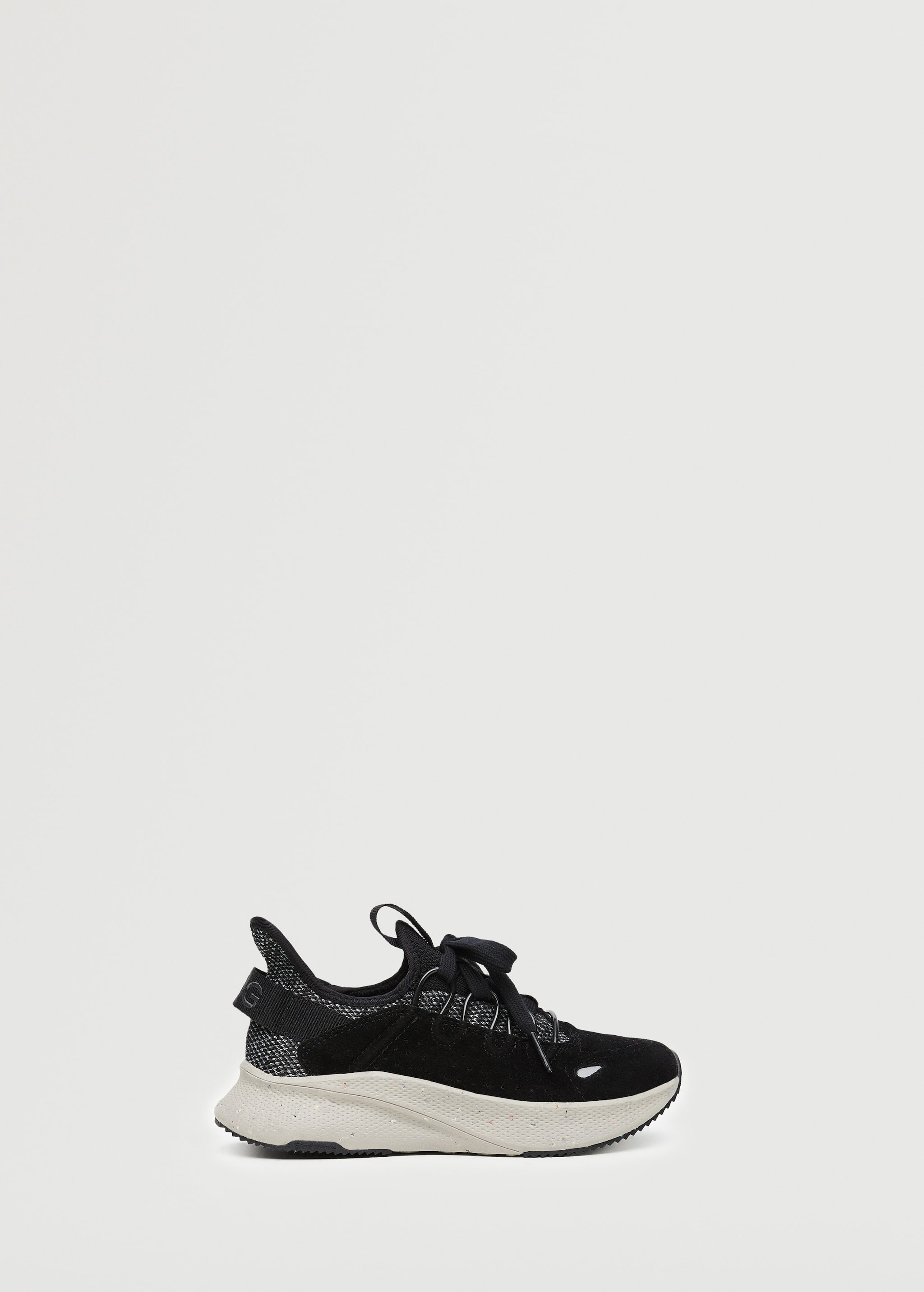 Contrast lace-up trainers - Article without model