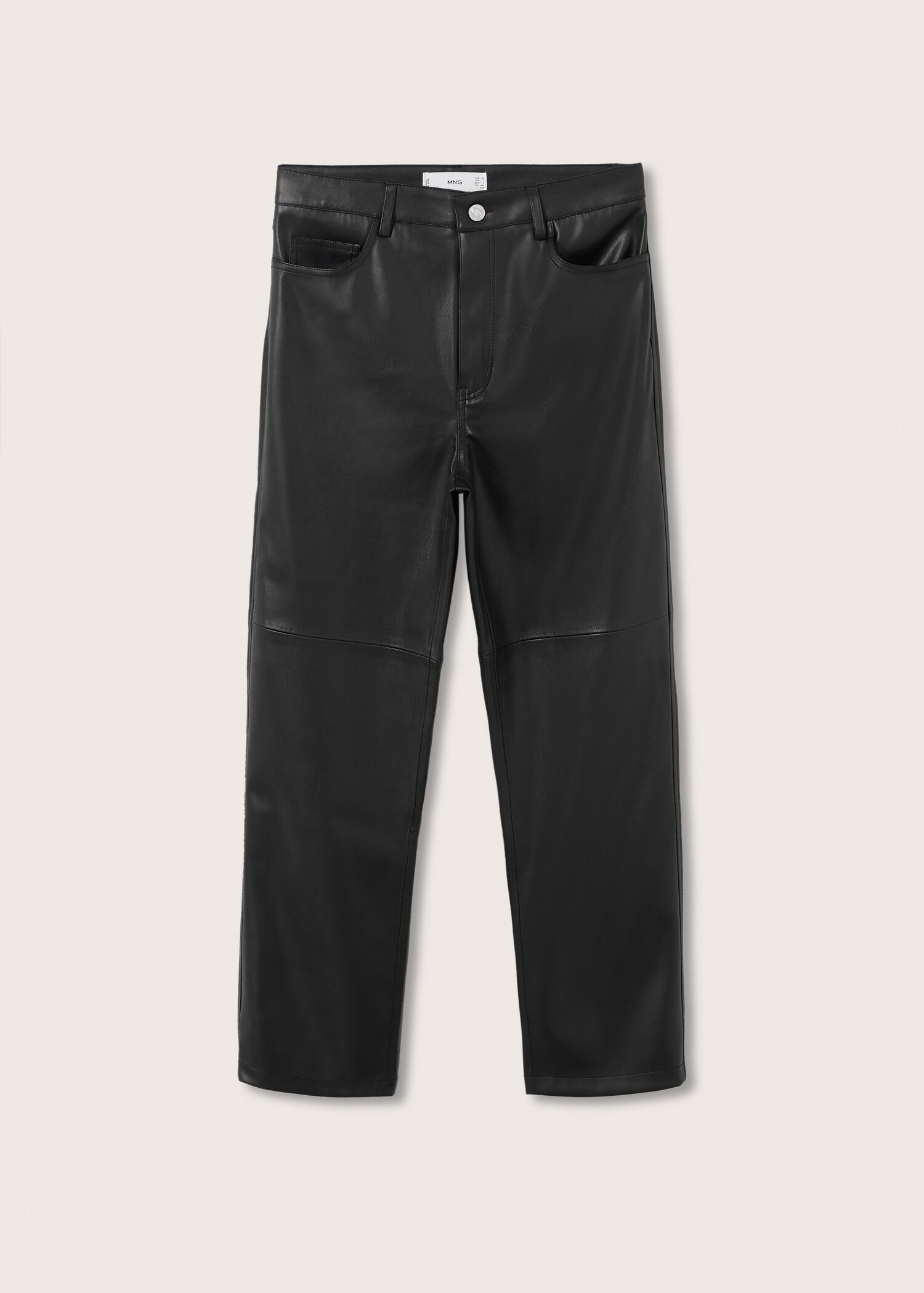 Pantalón recto efecto piel - Artículo sin modelo