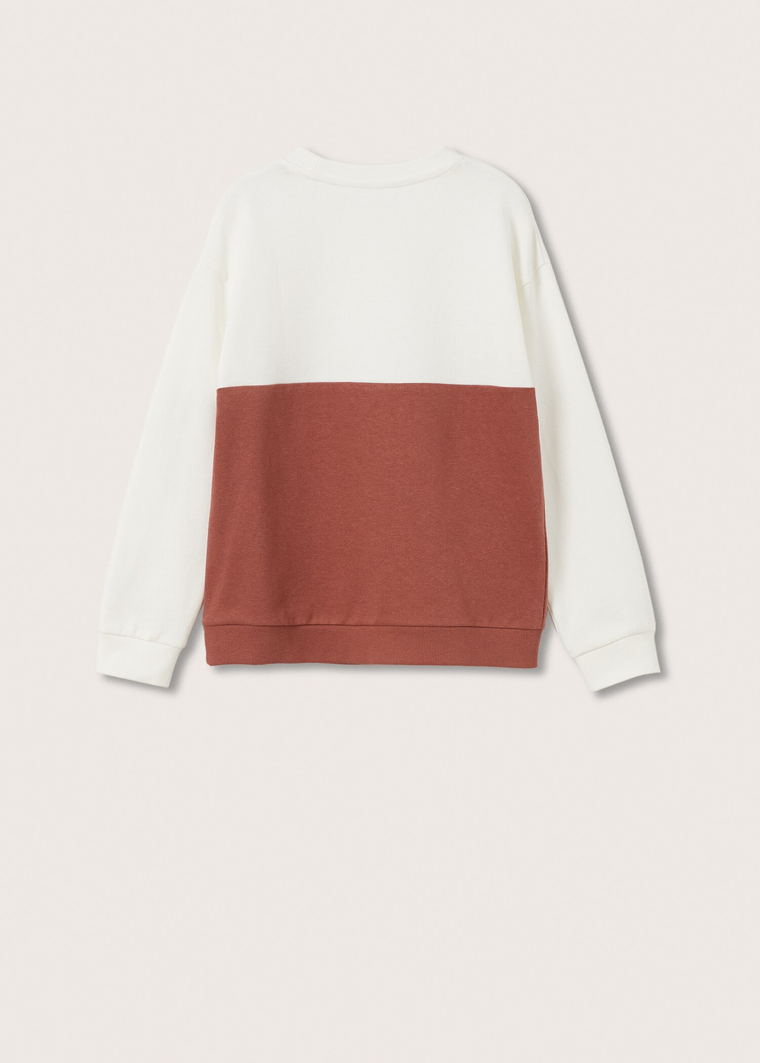 Sudadera bicolor - Reverso del artículo