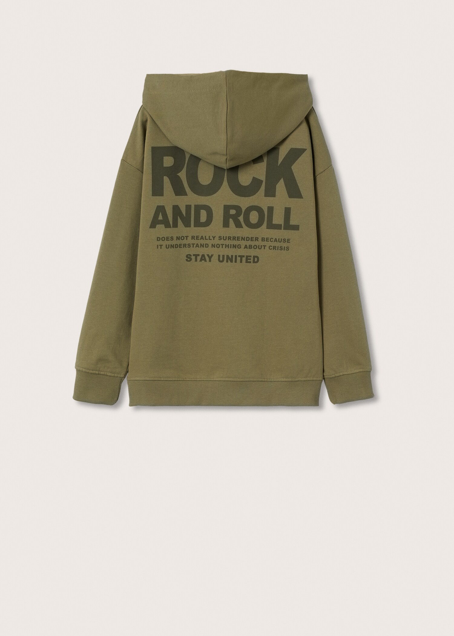 Sudadera oversize mensaje - Reverso del artículo