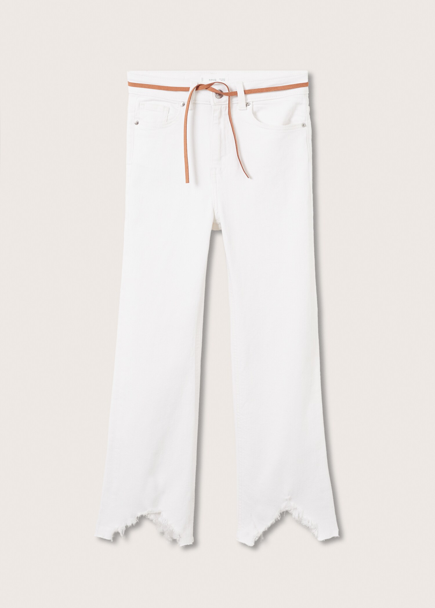 Jeans bootcut med frynser nederst - Artikkel uten modell