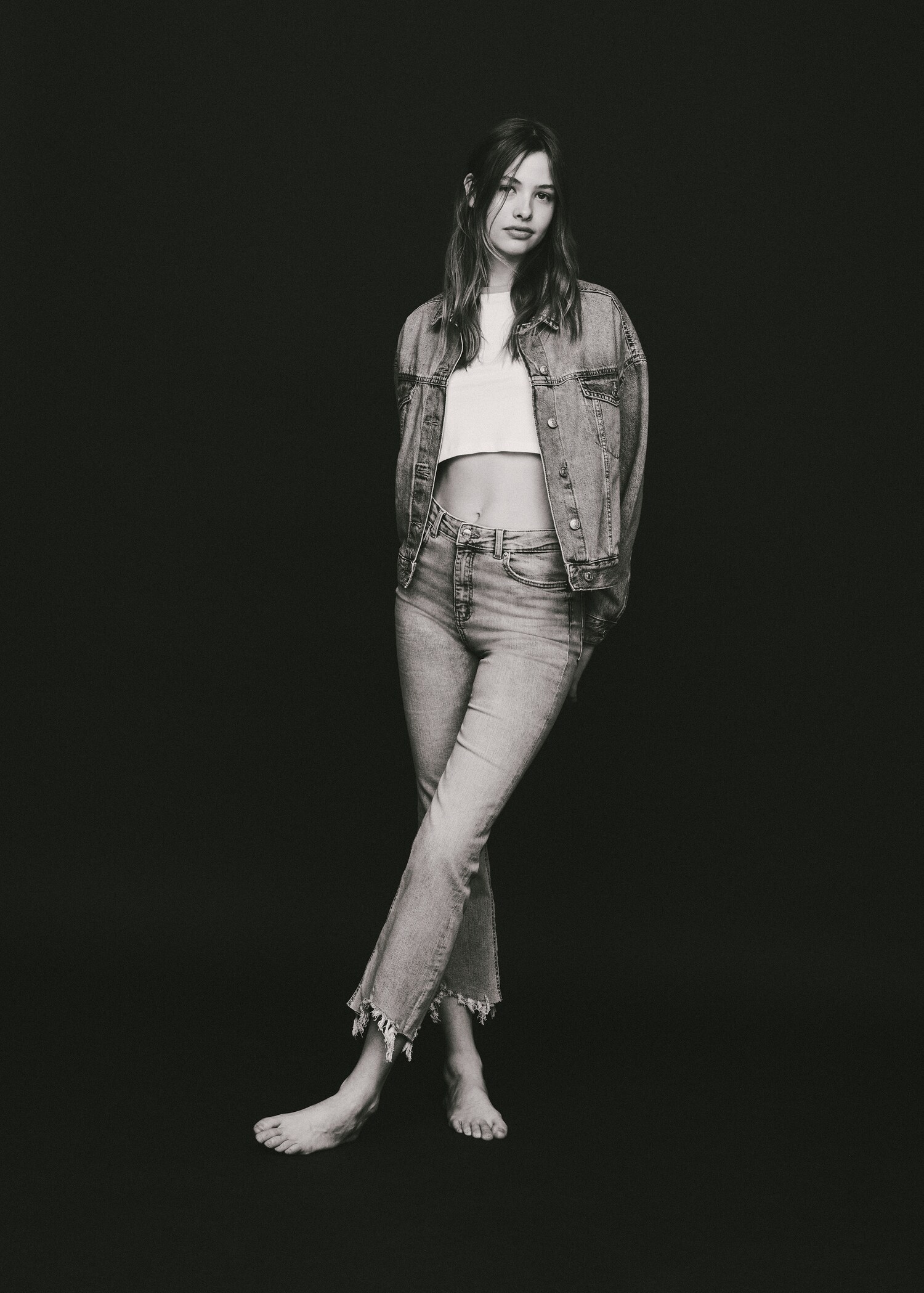 Bootcut jeans met gerafelde broekspijpen - Detail van het artikel 5