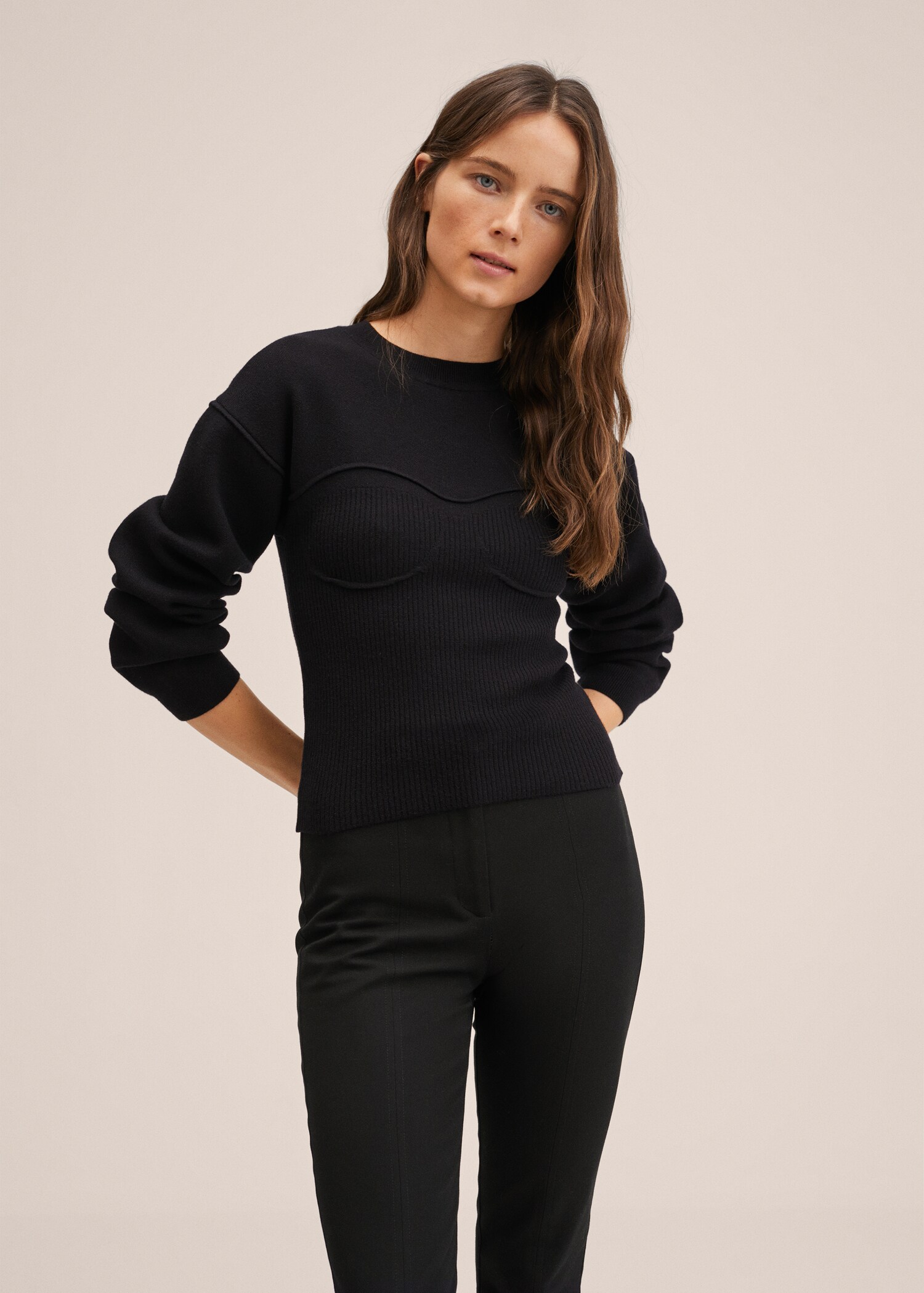 Jersey punto efecto bra - Plano medio