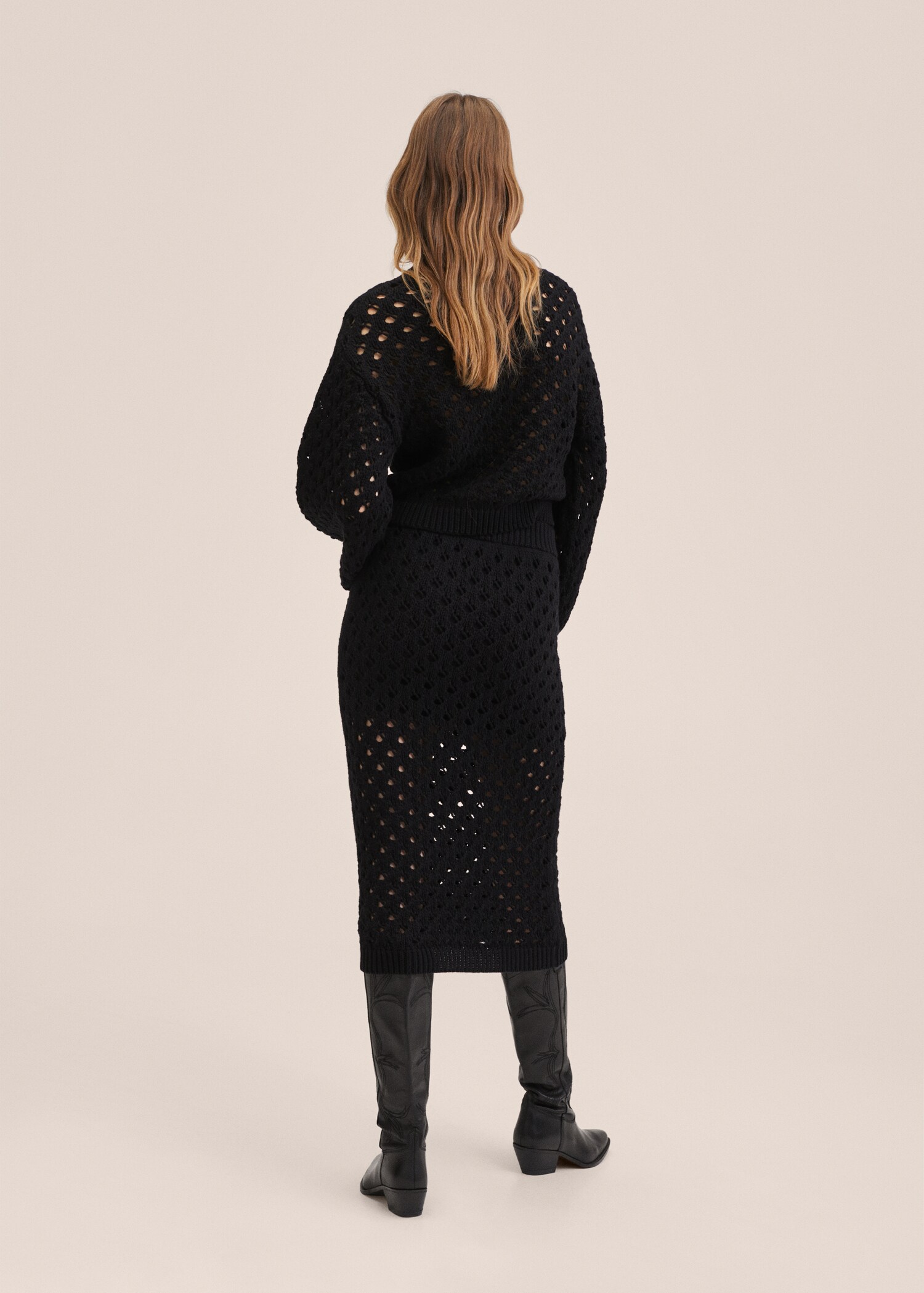Openwork knit sweater - Reverse of the article