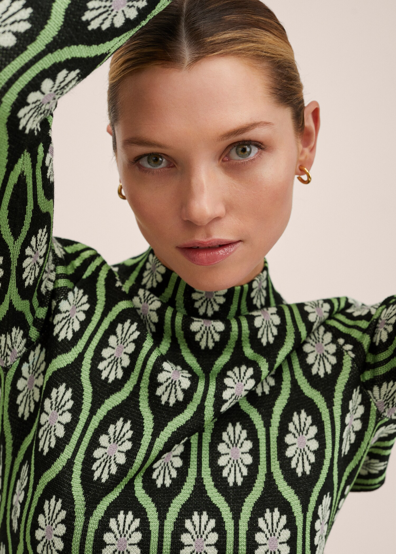 Printed retro dress - Details of the article 1