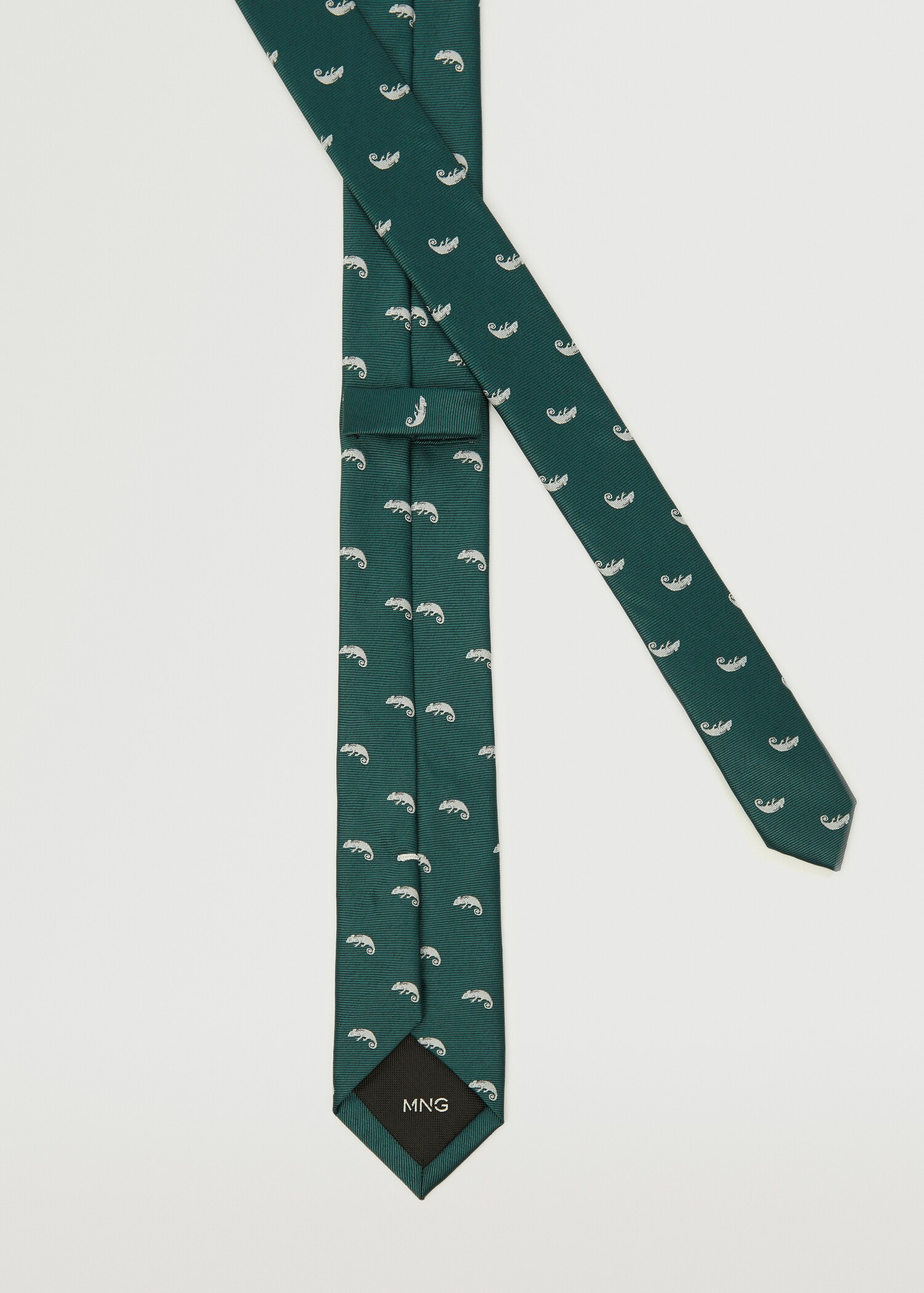 Tie with animals print  - Details of the article 3