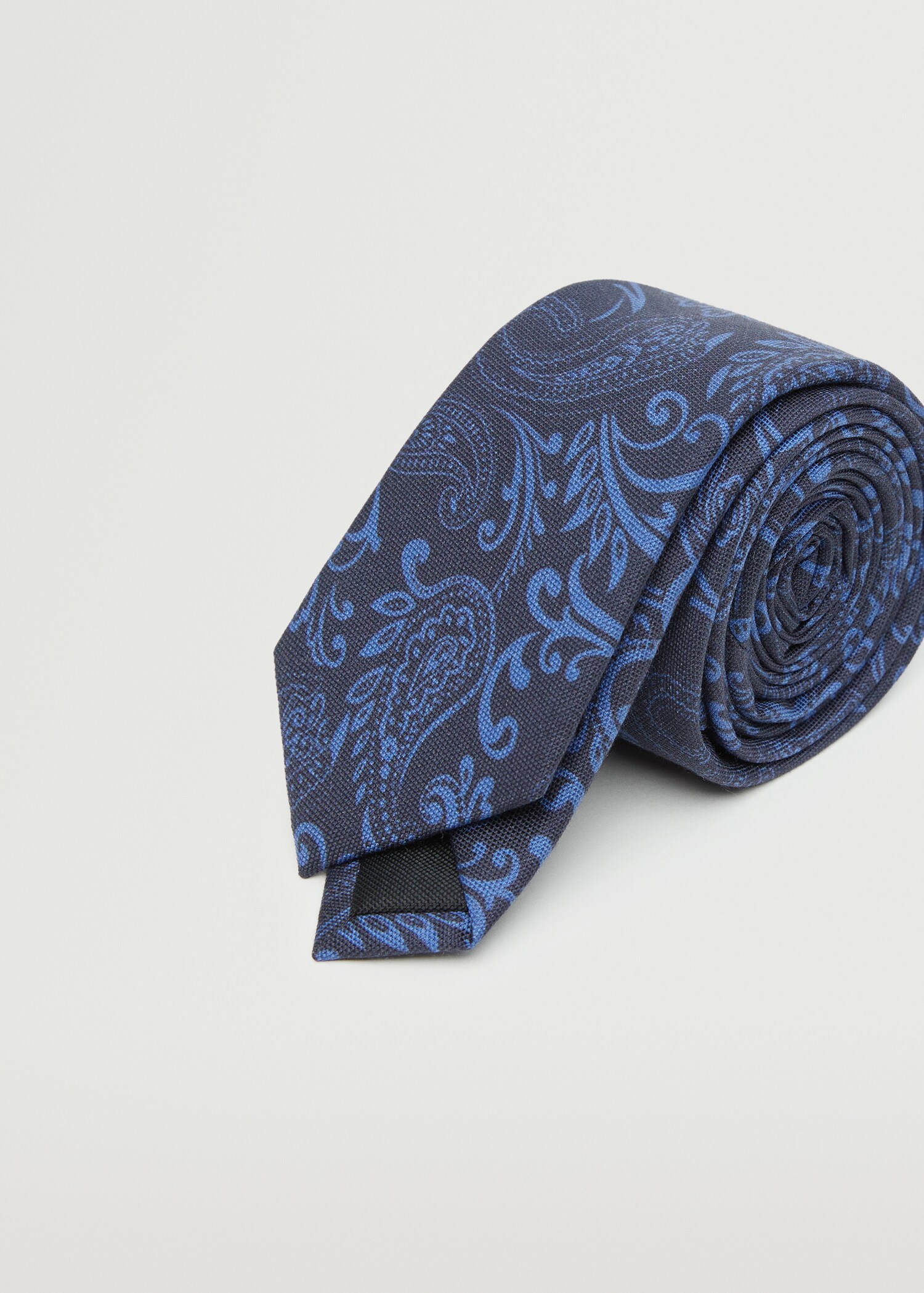 Paisley silk tie - Medium plane