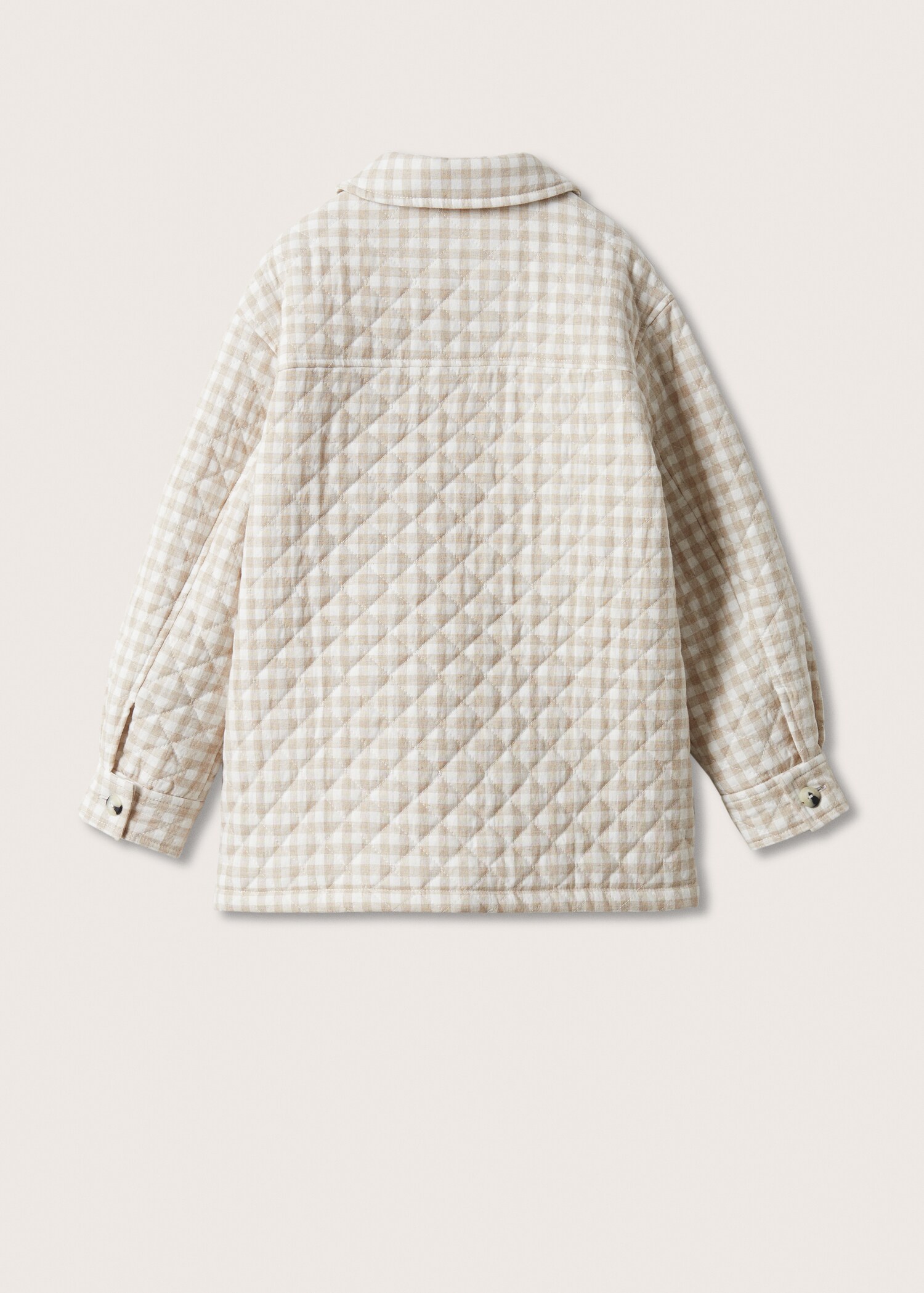 Gingham check padded overshirt - Reverse of the article