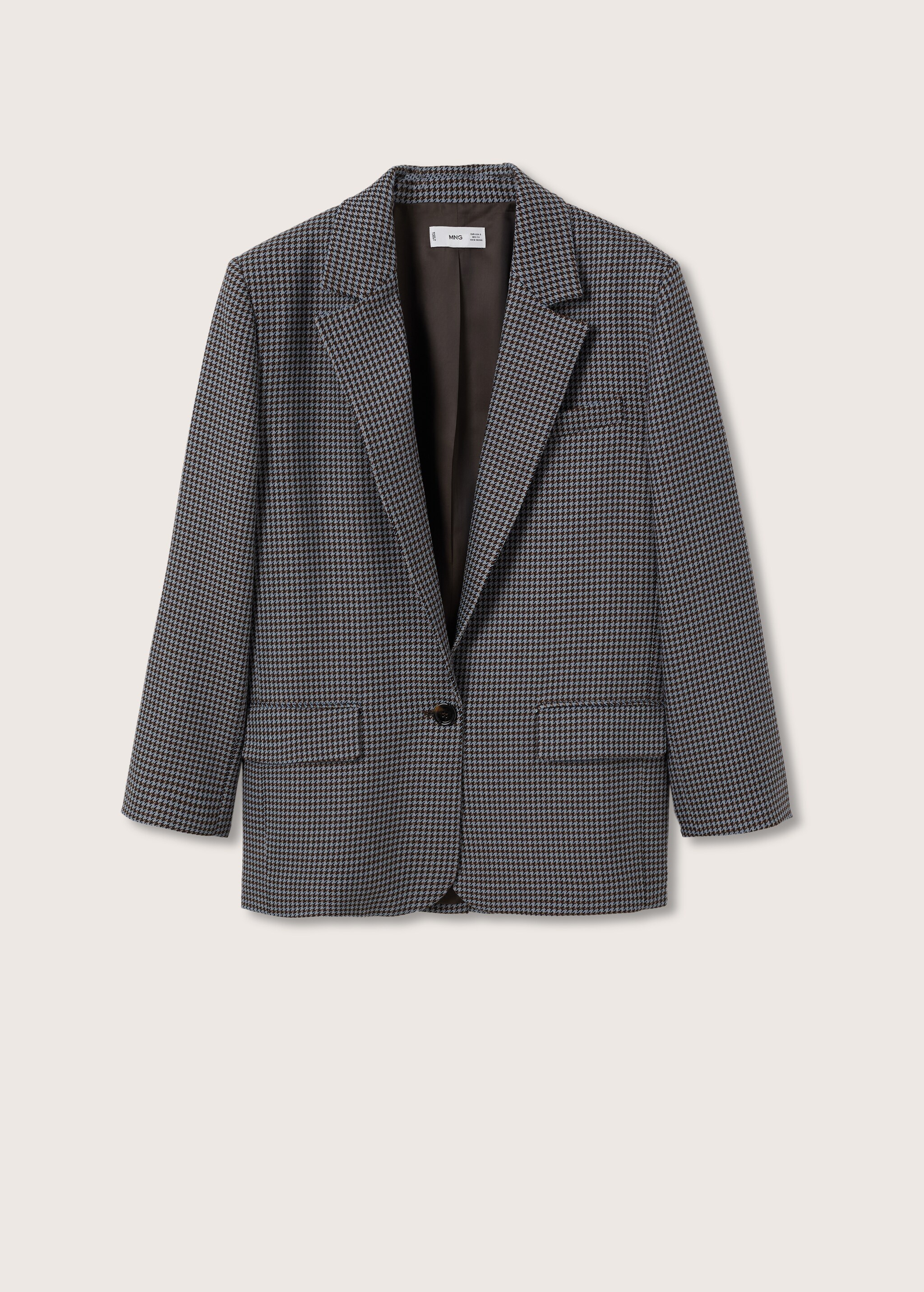 Oversized houndstooth wool-blend - Article without model
