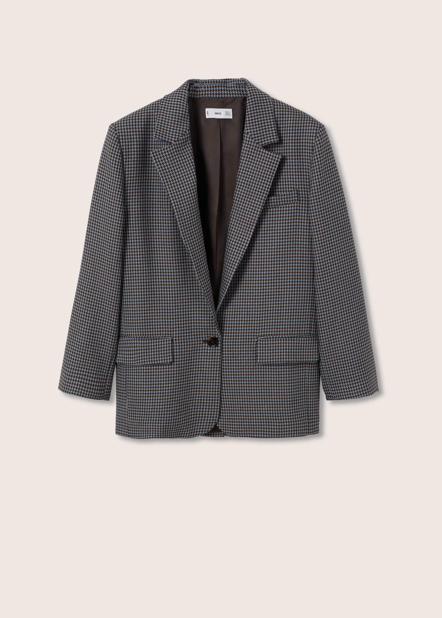 Oversized houndstooth wool-blend - Article without model