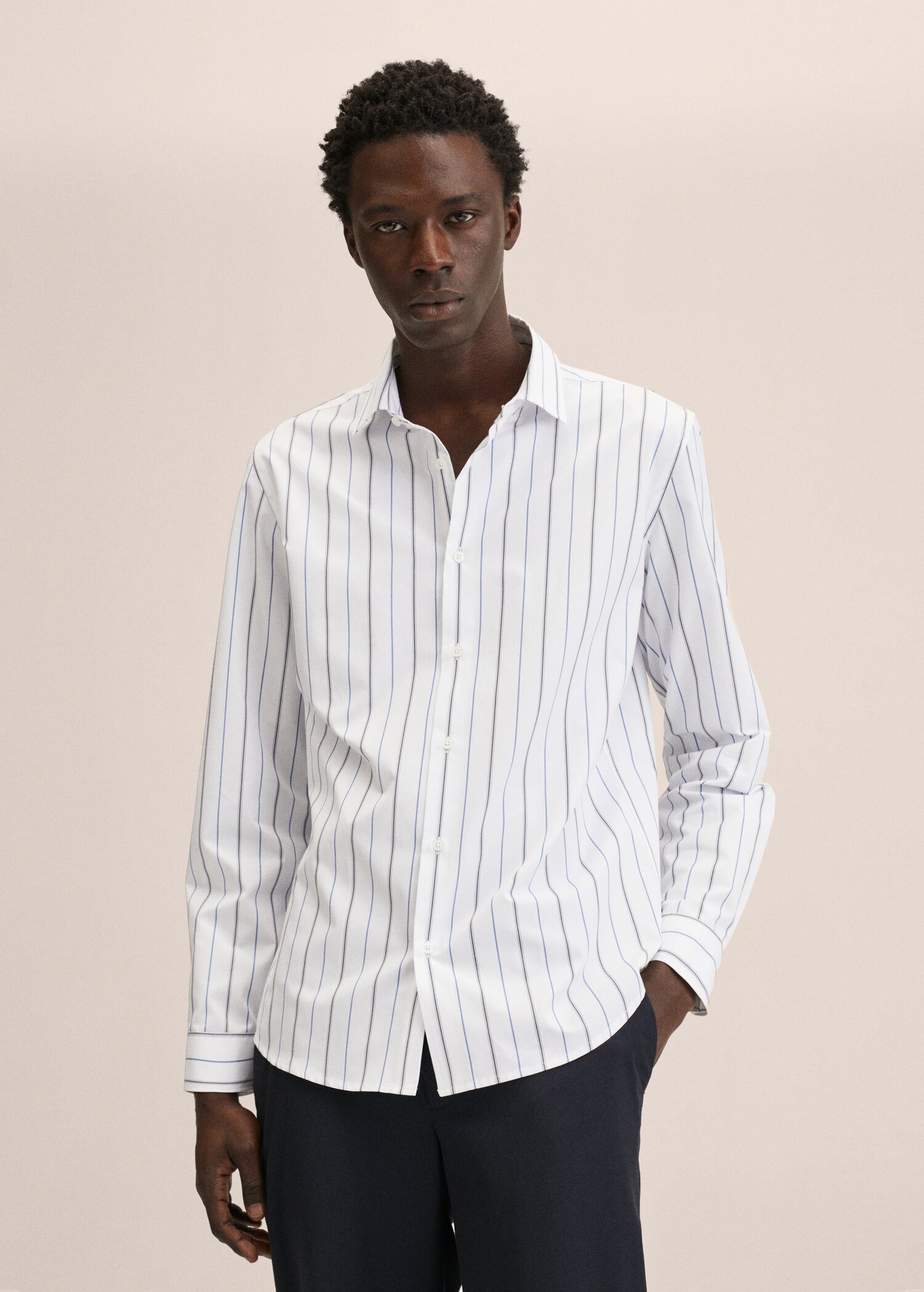 Thermoregulating striped shirt - Medium plane